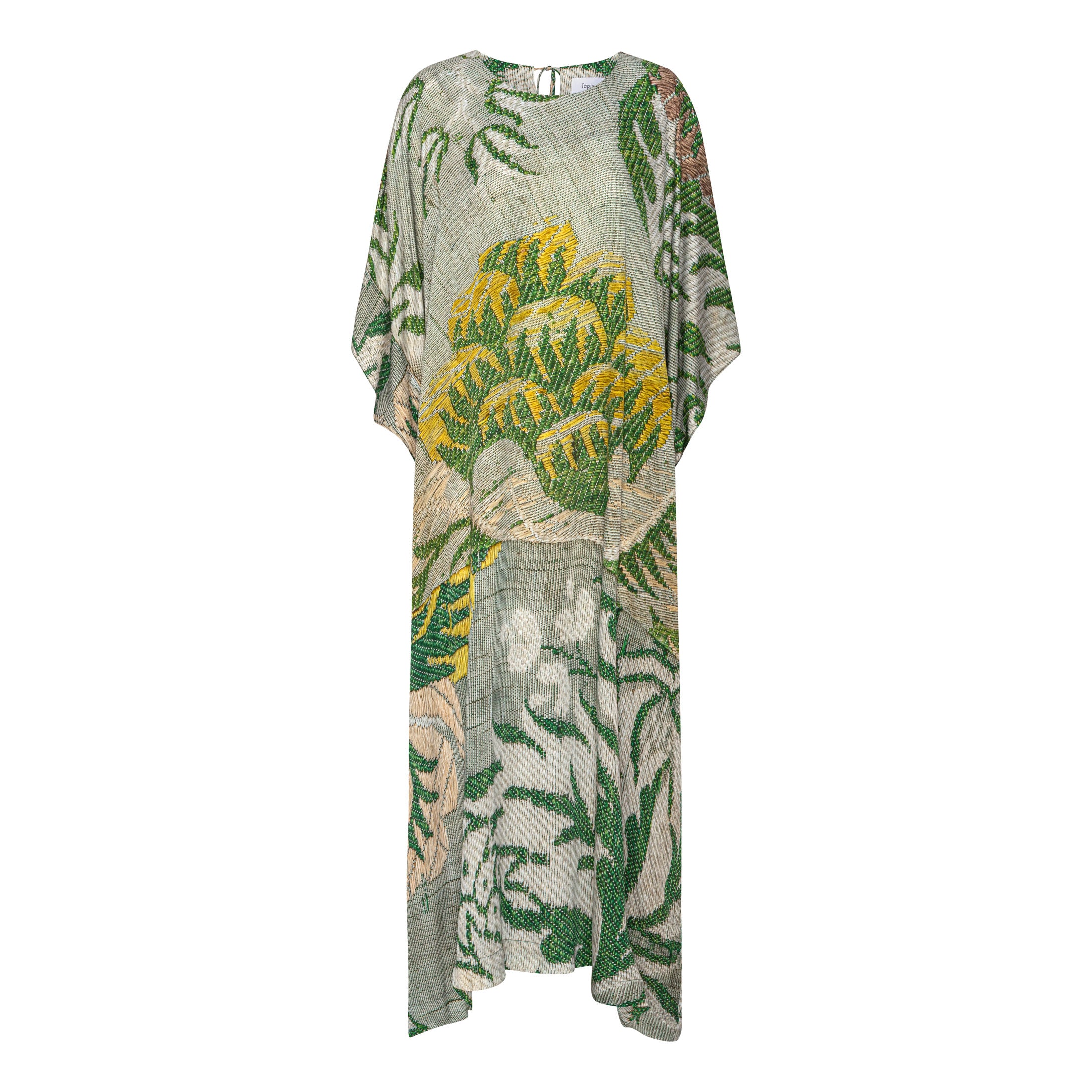 Tapis Noir Alexandra Kaftan Dress Grå