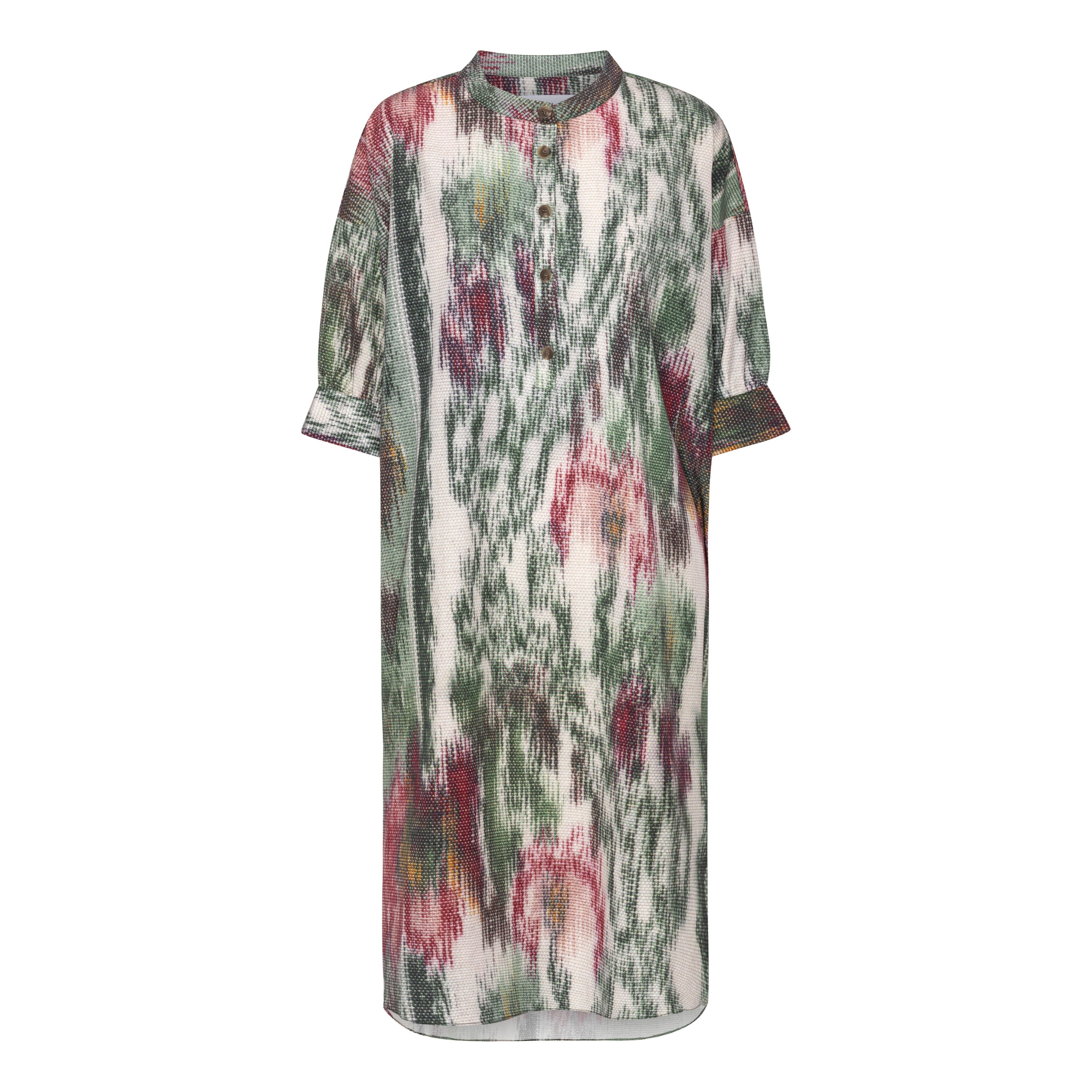 Tapis Noir Anna Kortærmet Tunika Dress Grøn