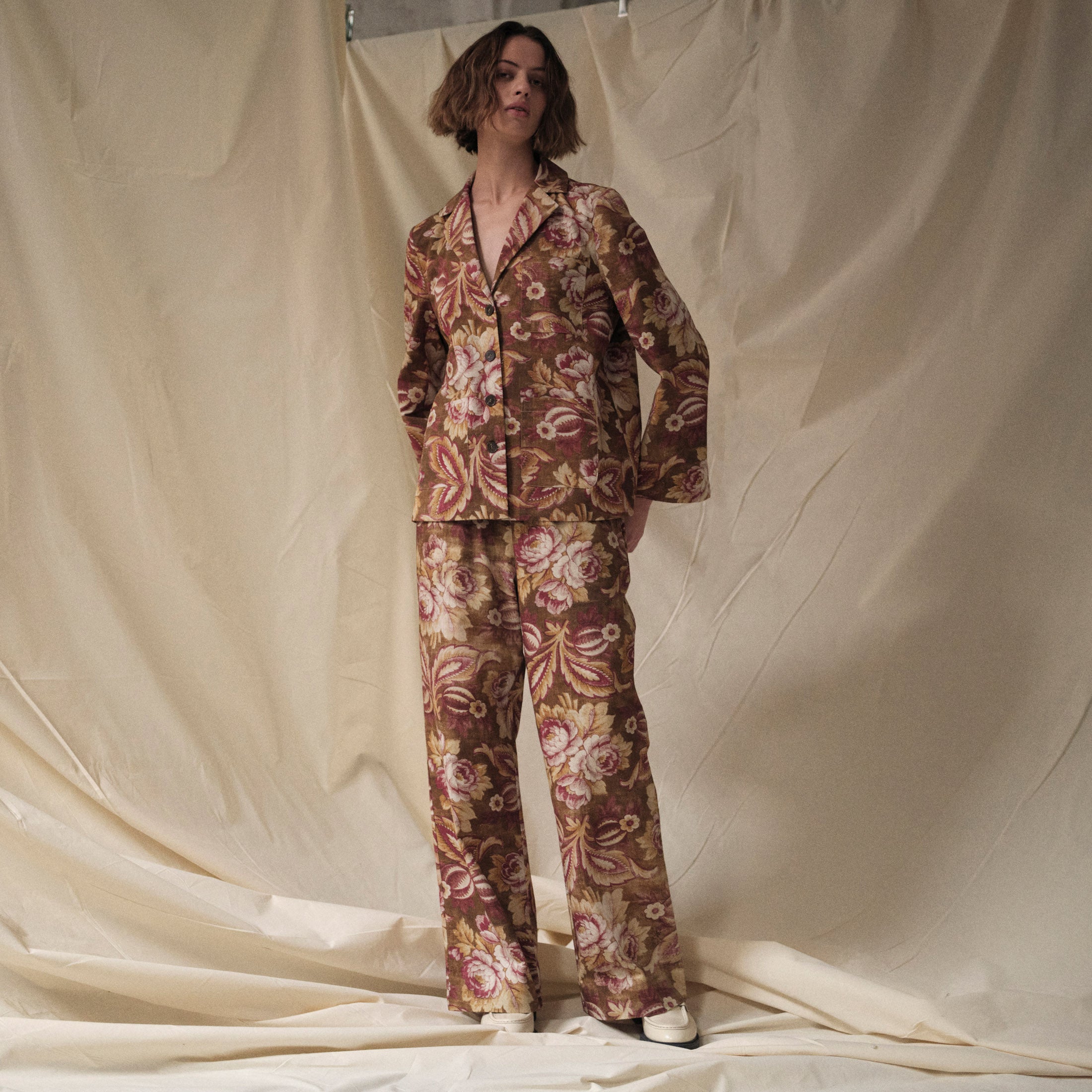 Tapis Noir Becca Blazer Jacket Beige