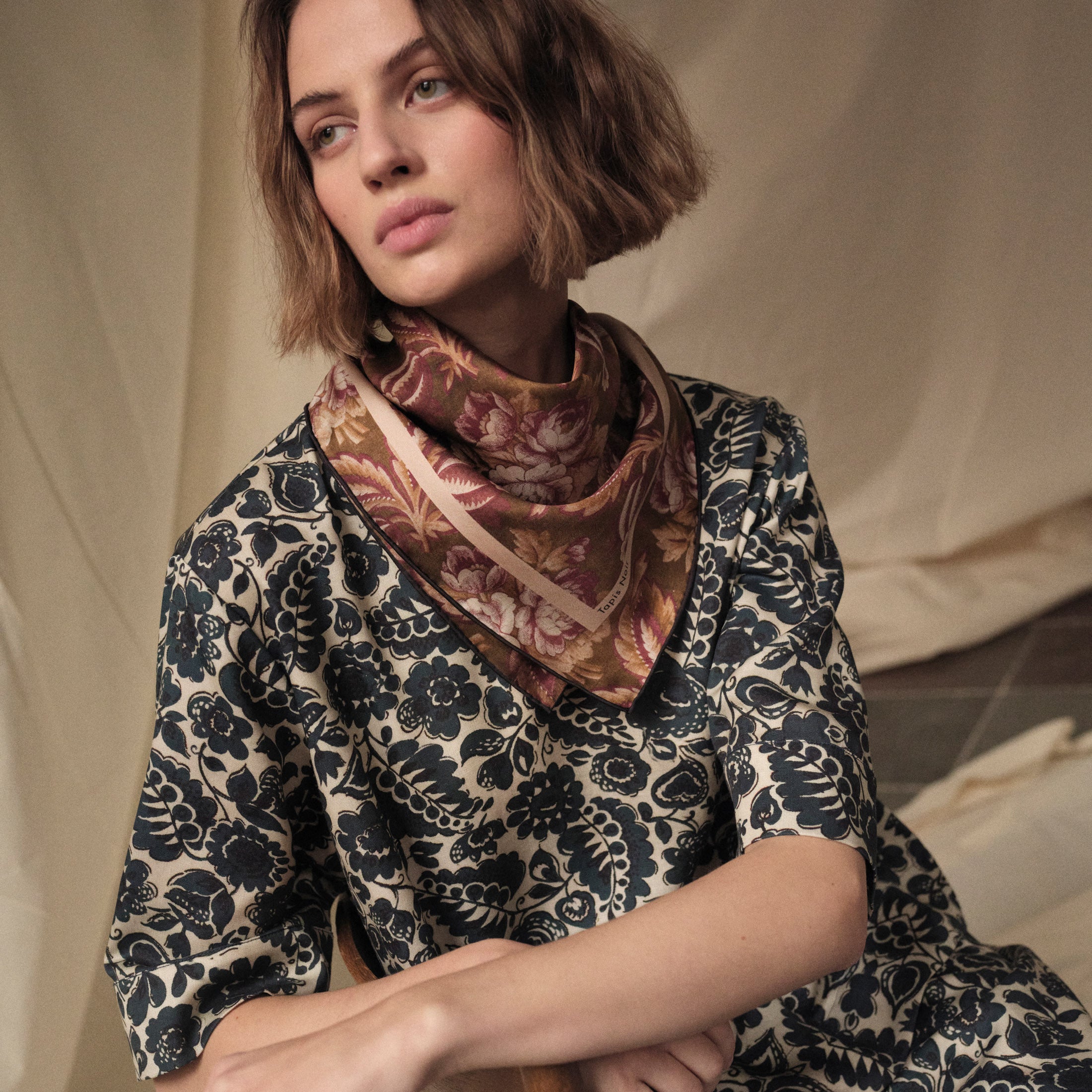 Tapis Noir Britt Top Top Mørkeblå