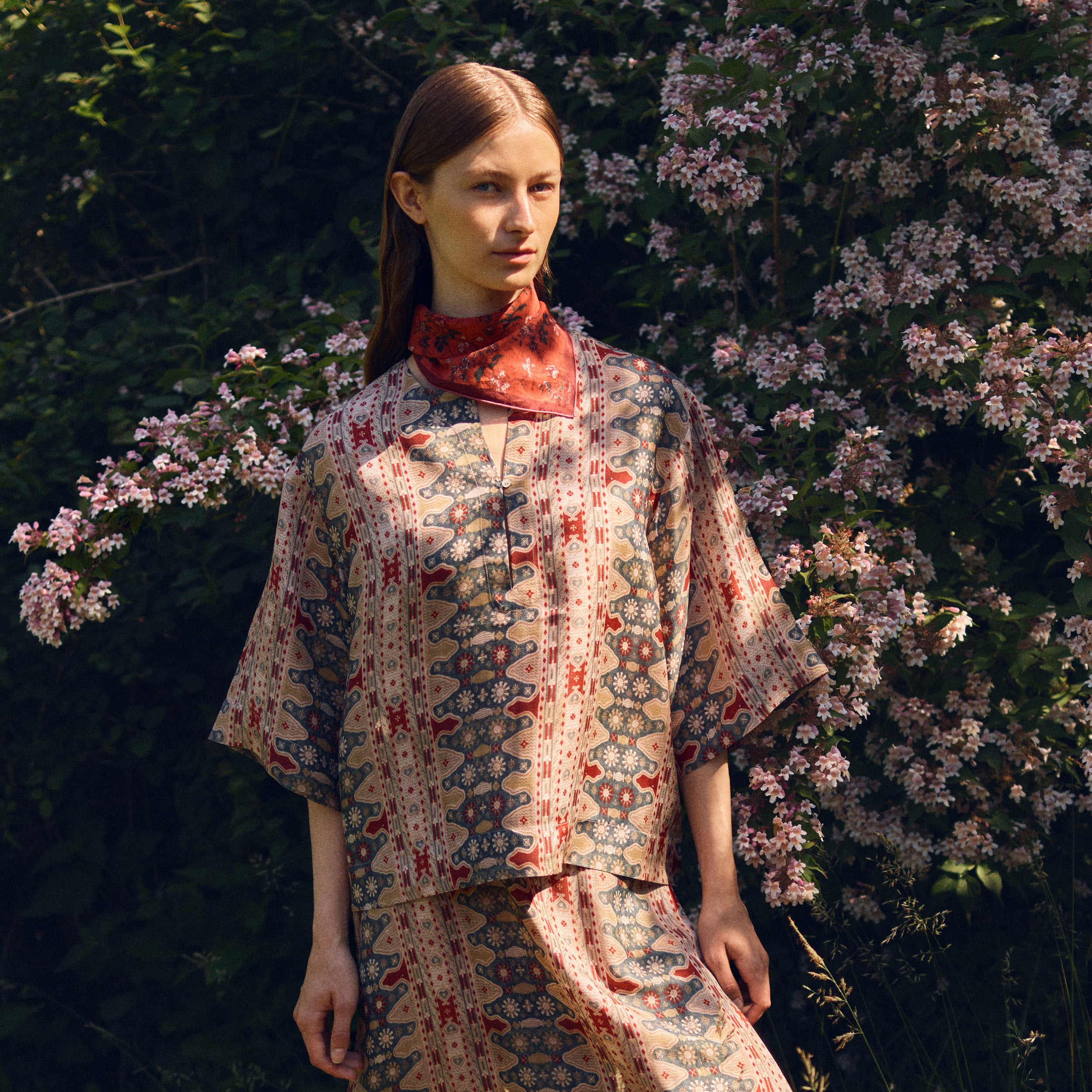 Tapis Noir Cali Silketop - Gul Top Grøn