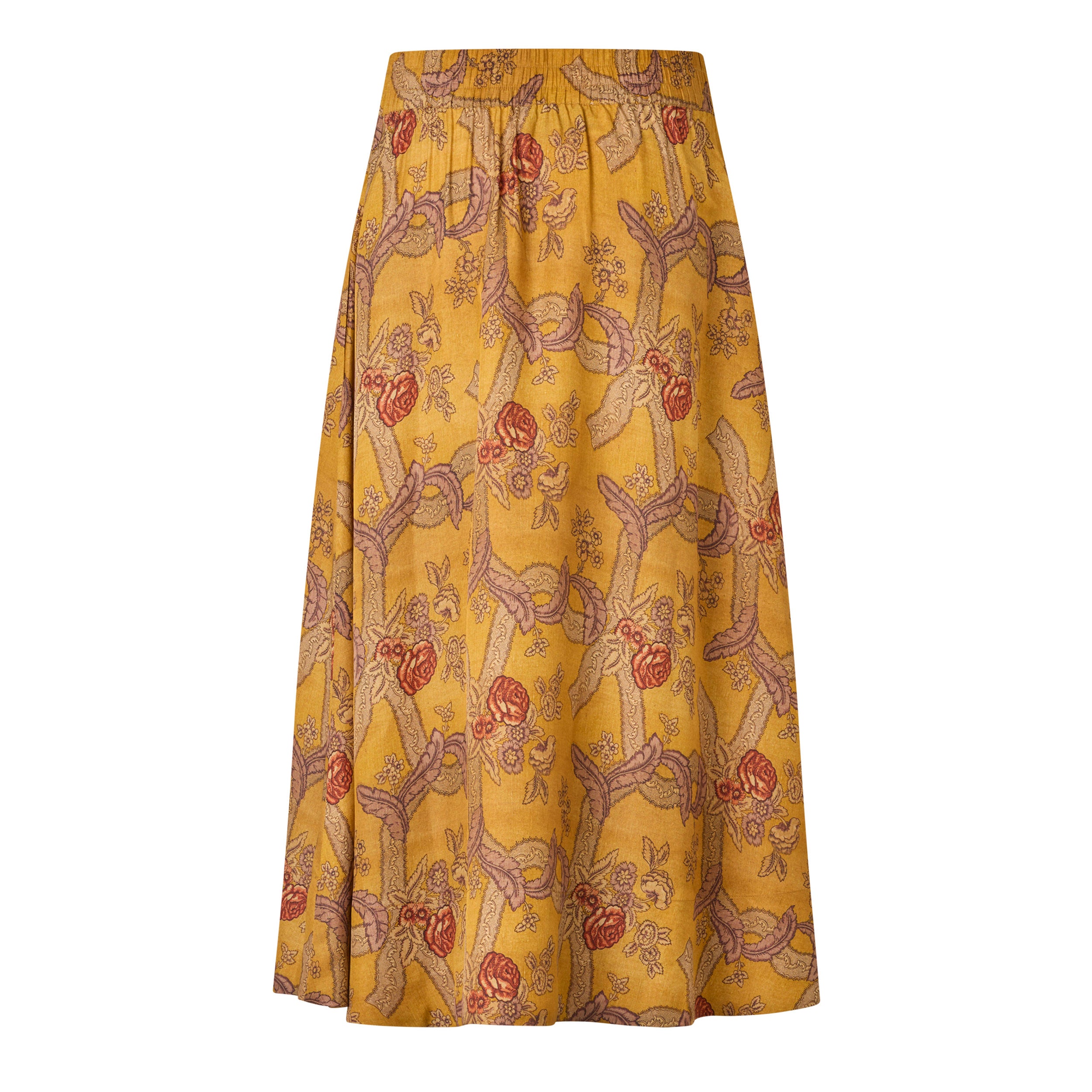 Tapis Noir Caroline Silkenederdel - Gul Skirt Gul