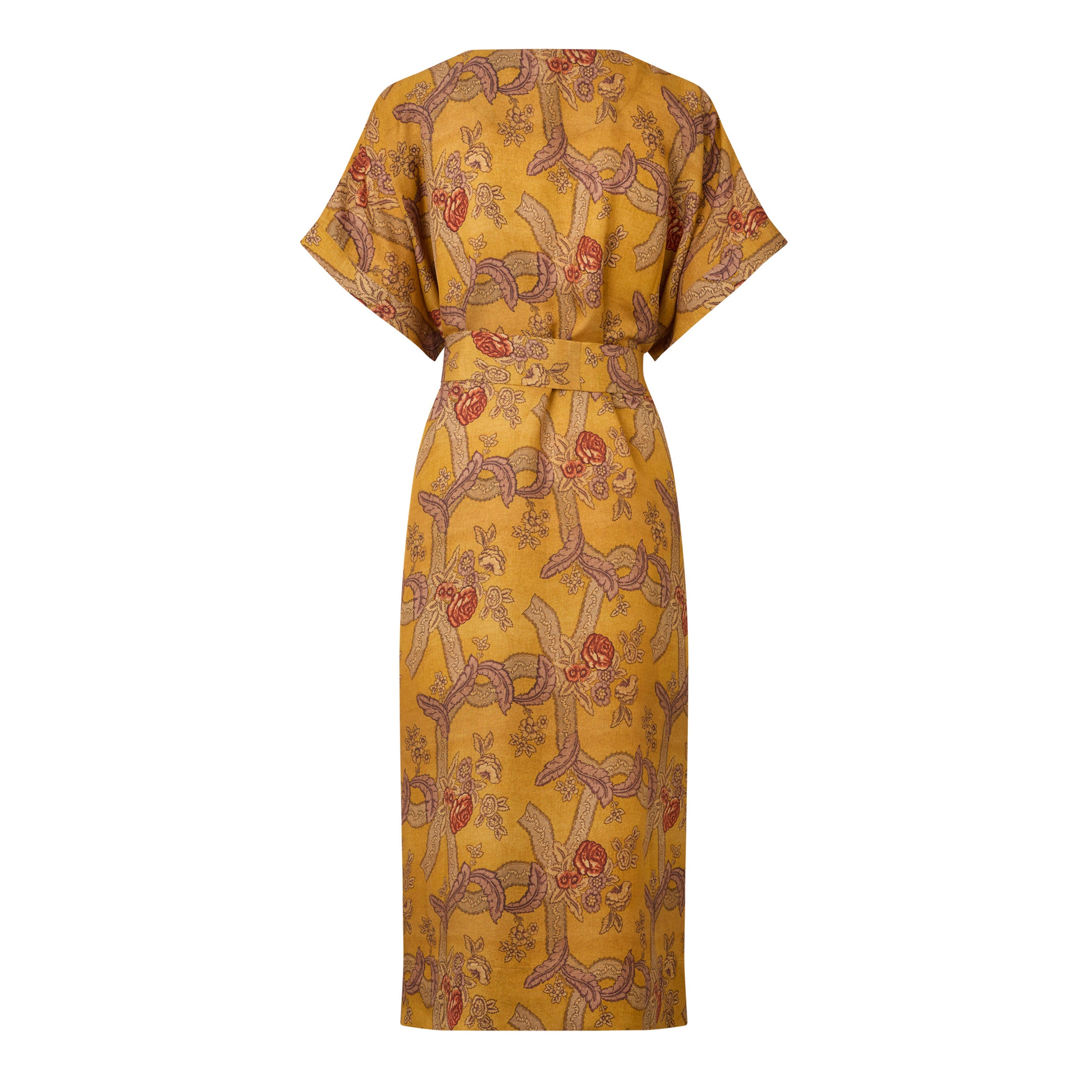 Tapis Noir Clara Silkekjole - Gul Dress Gul