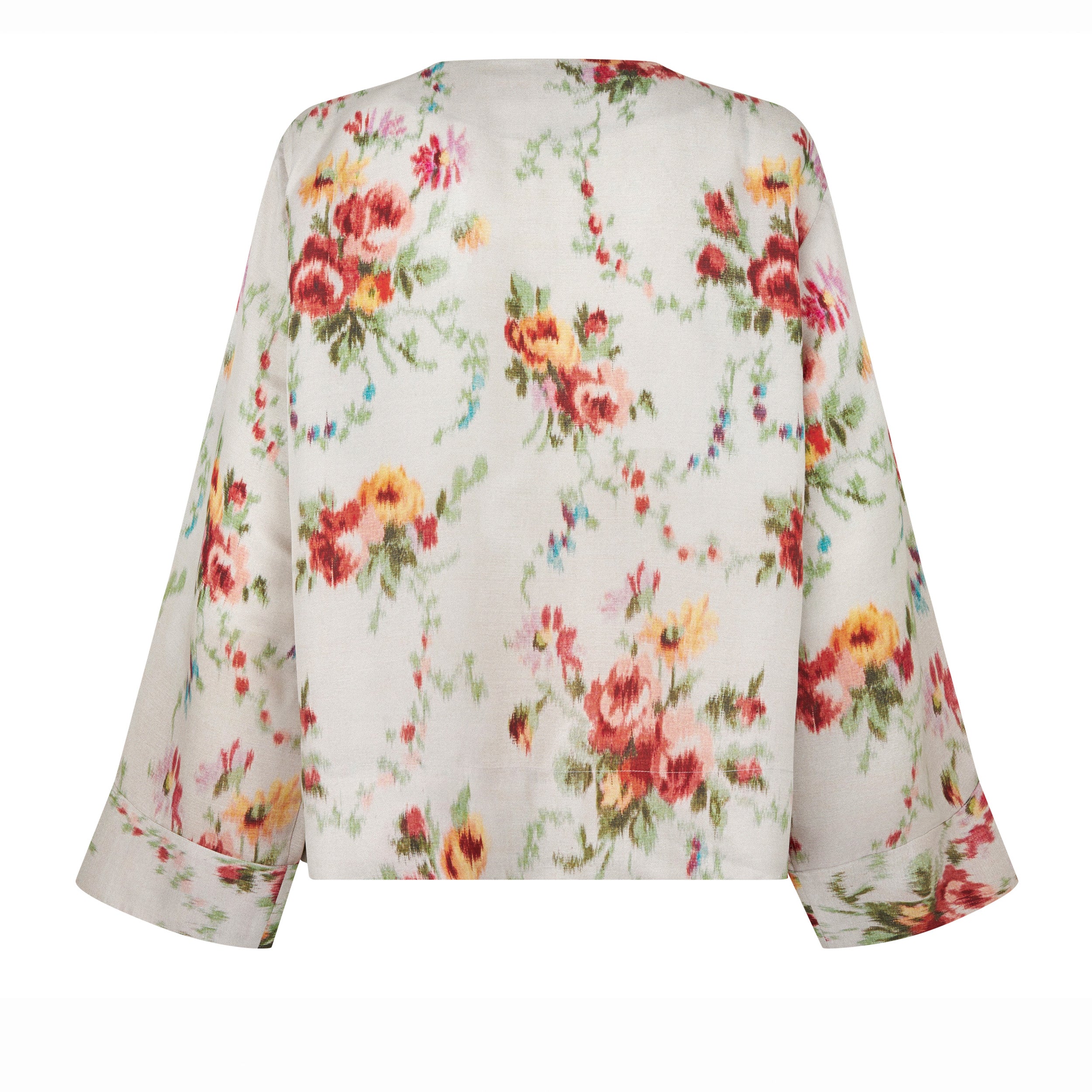 Tapis Noir Danielle Silk Top - White Top Hvid