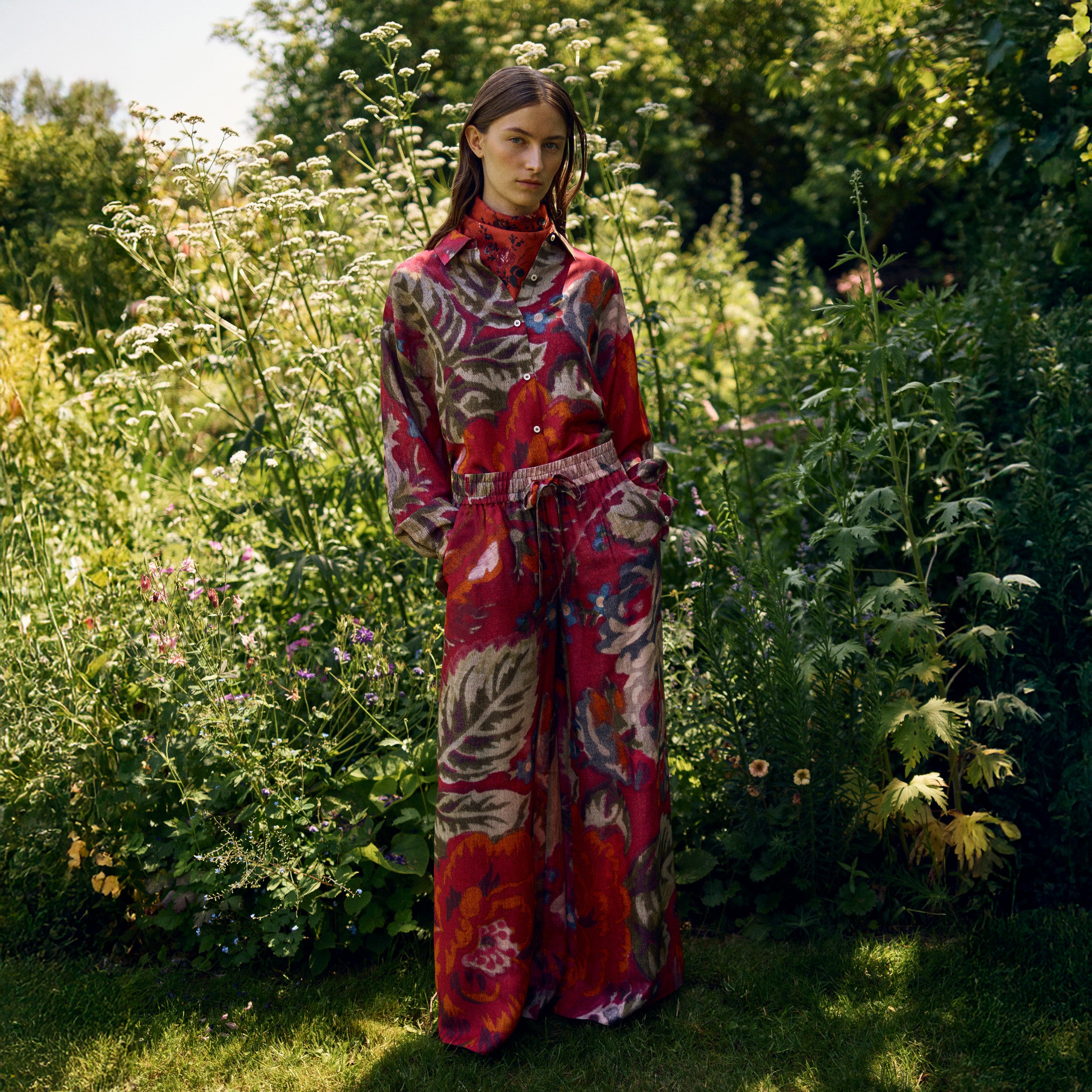 Tapis Noir Darla Silk Shirt - Pink Shirt Pink