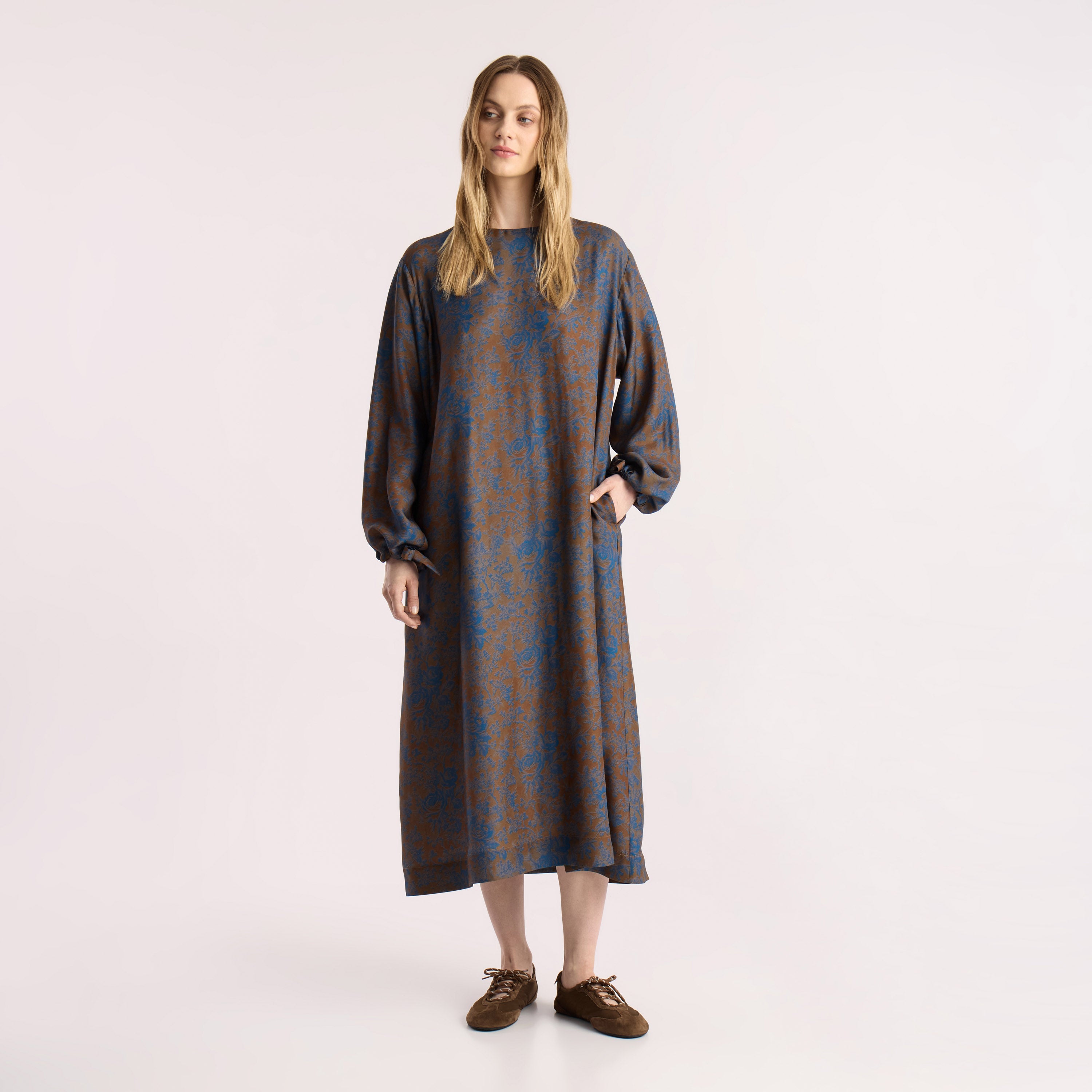 Tapis Noir Deidre Dress - Brown Dress Brun
