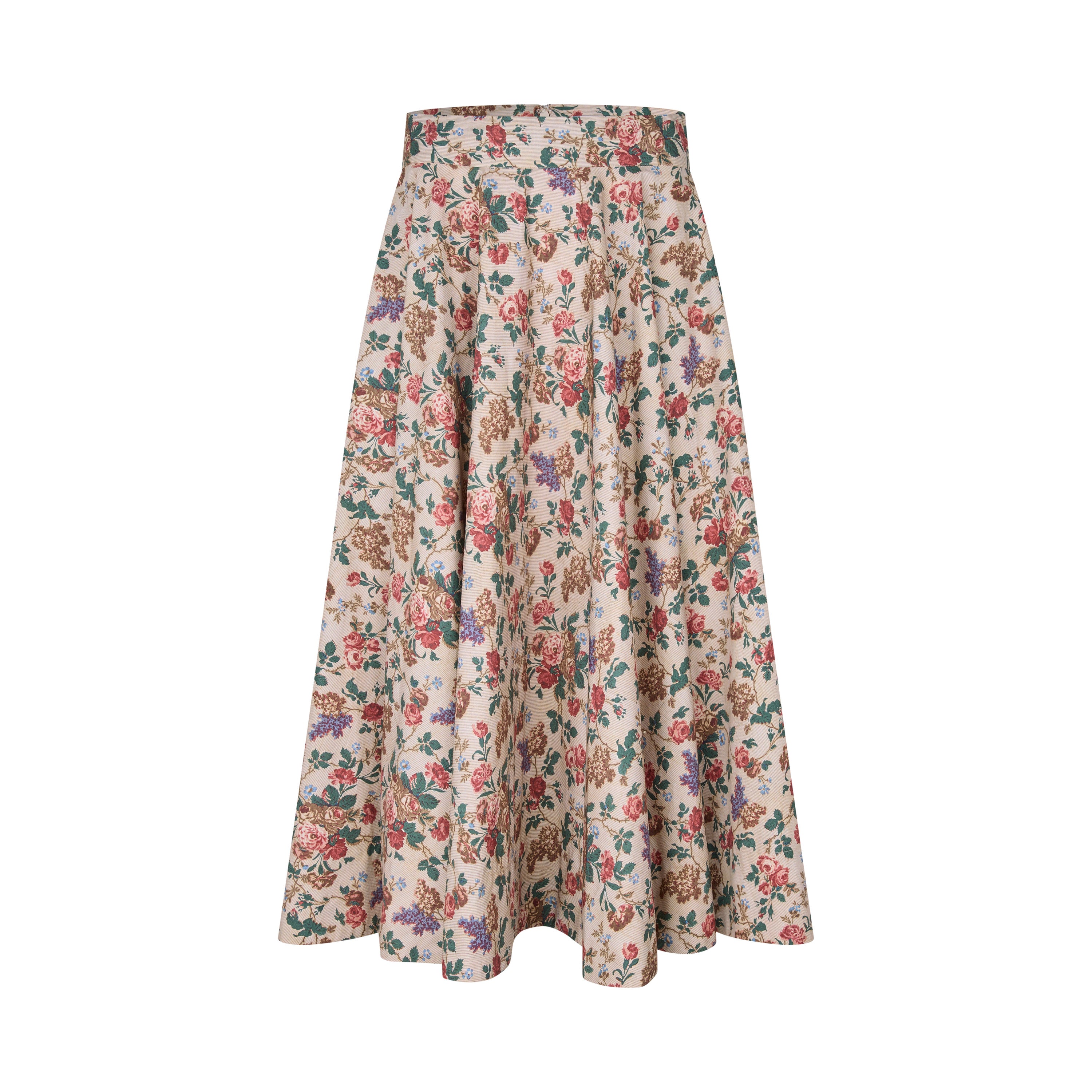 Tapis Noir Farah Cotton Skirt - Rose Skirt Beige