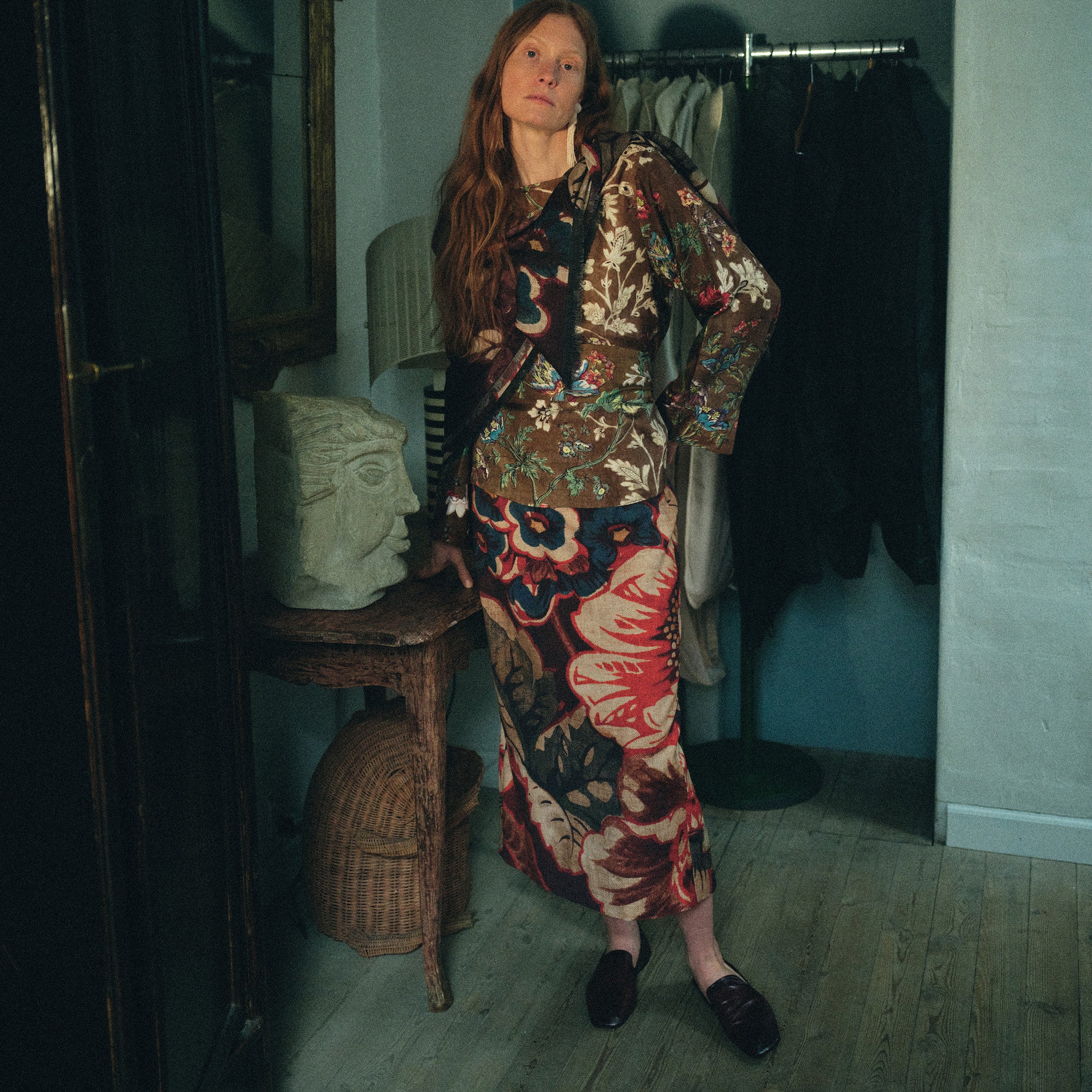 Tapis Noir Fawn Uld Nederdel - Rød Skirt Rød
