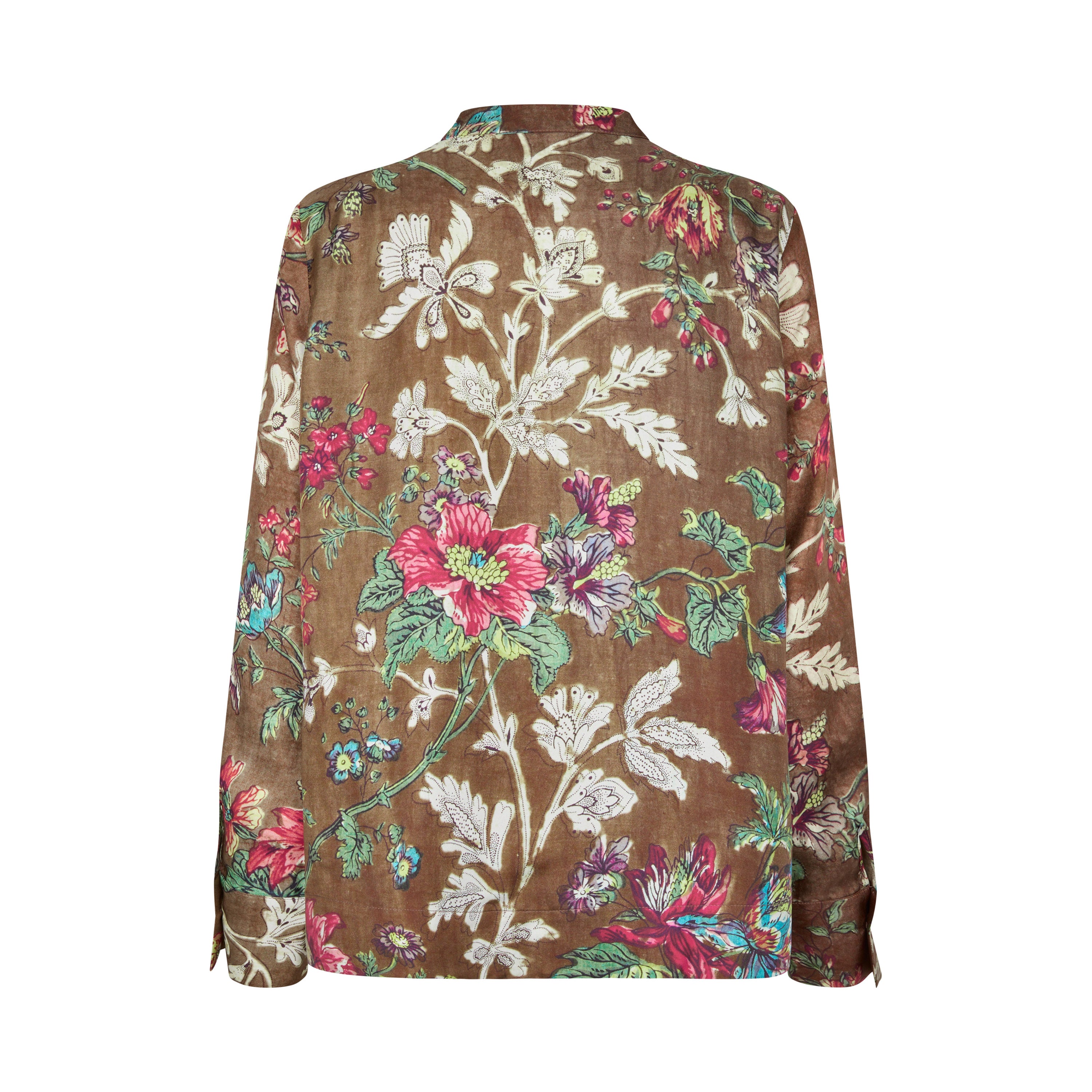 Tapis Noir Fernanda Silk Shirt - Brown Shirt Brun