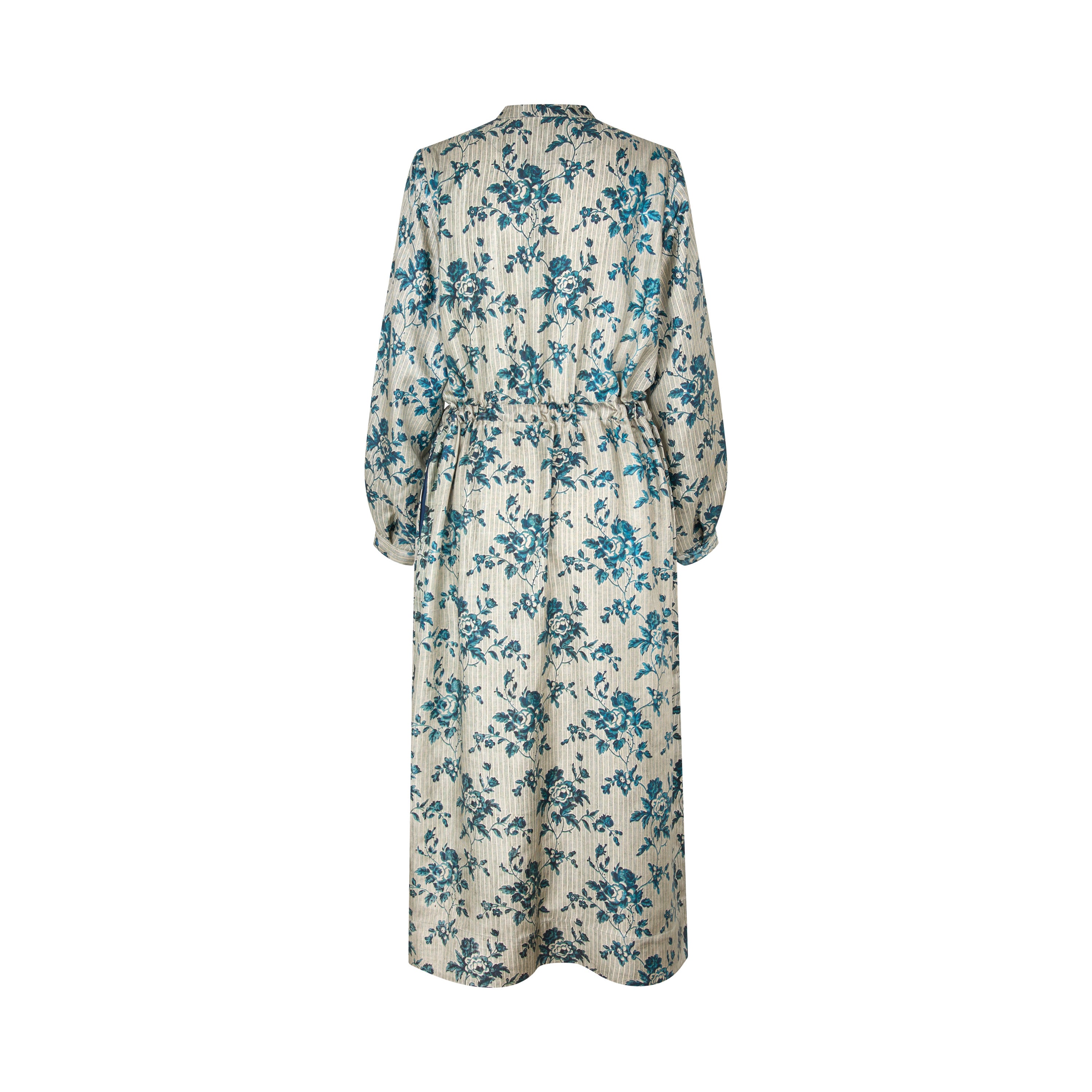 Tapis Noir Fiona Silk Dress - Blue Dress Mørkeblå