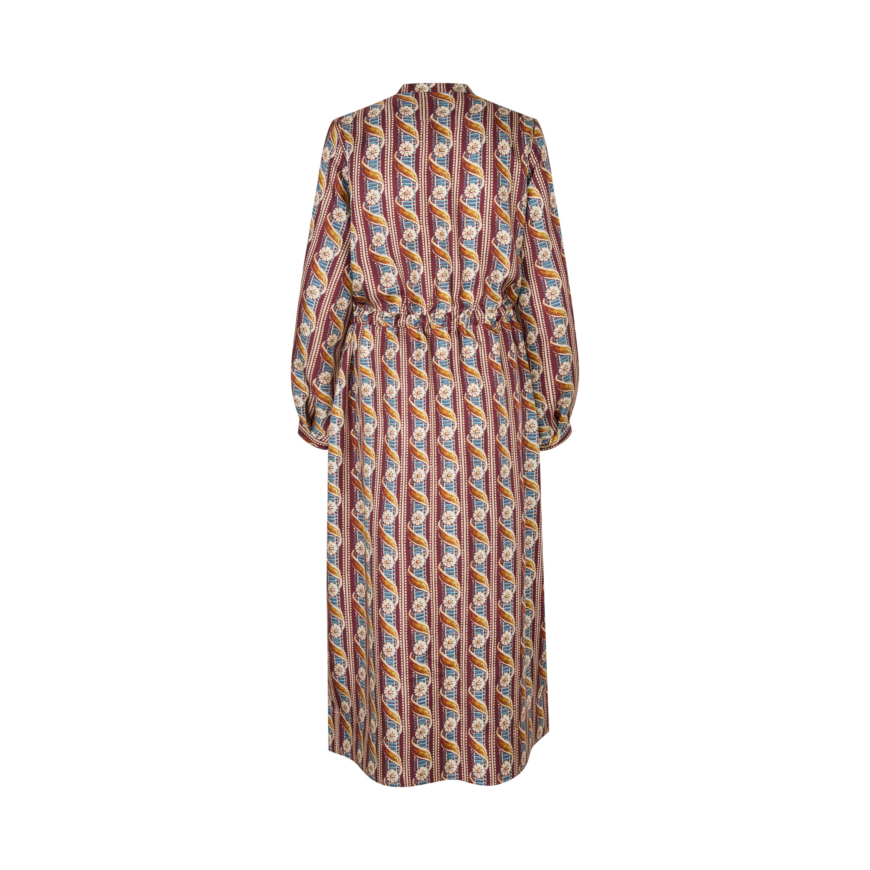 Tapis Noir Fiona Silk Dress - Bordeaux Dress Bordeaux