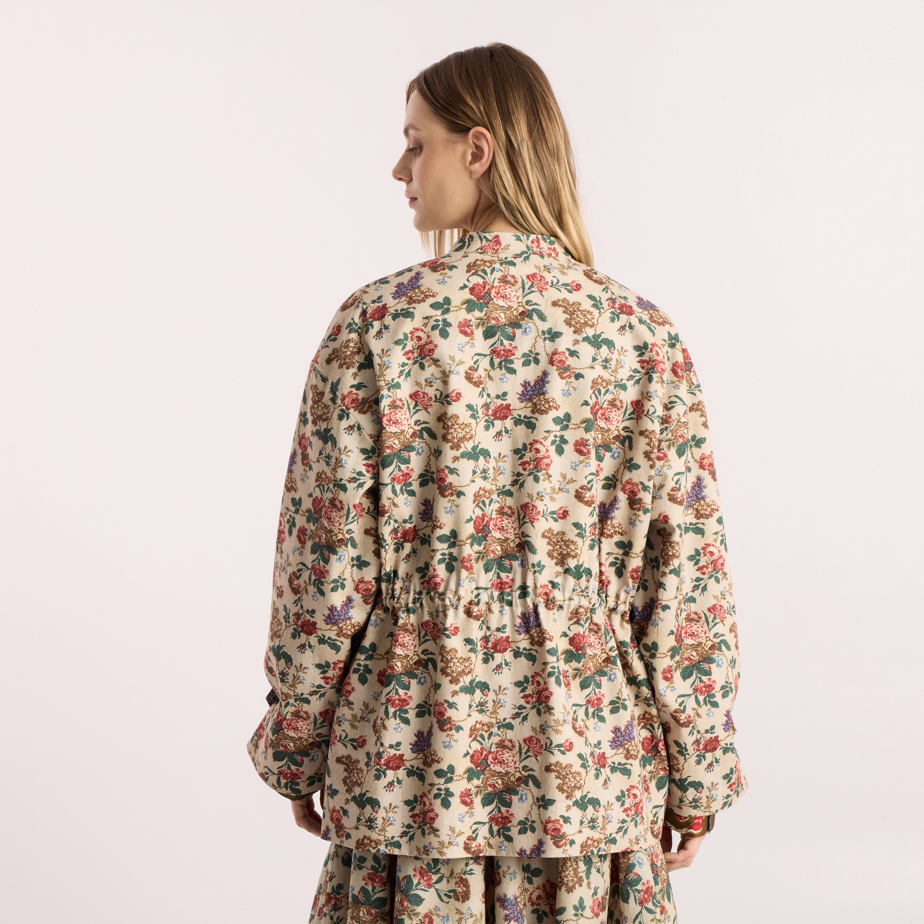Tapis Noir Flora Cotton Jacket - Rose Jacket Beige
