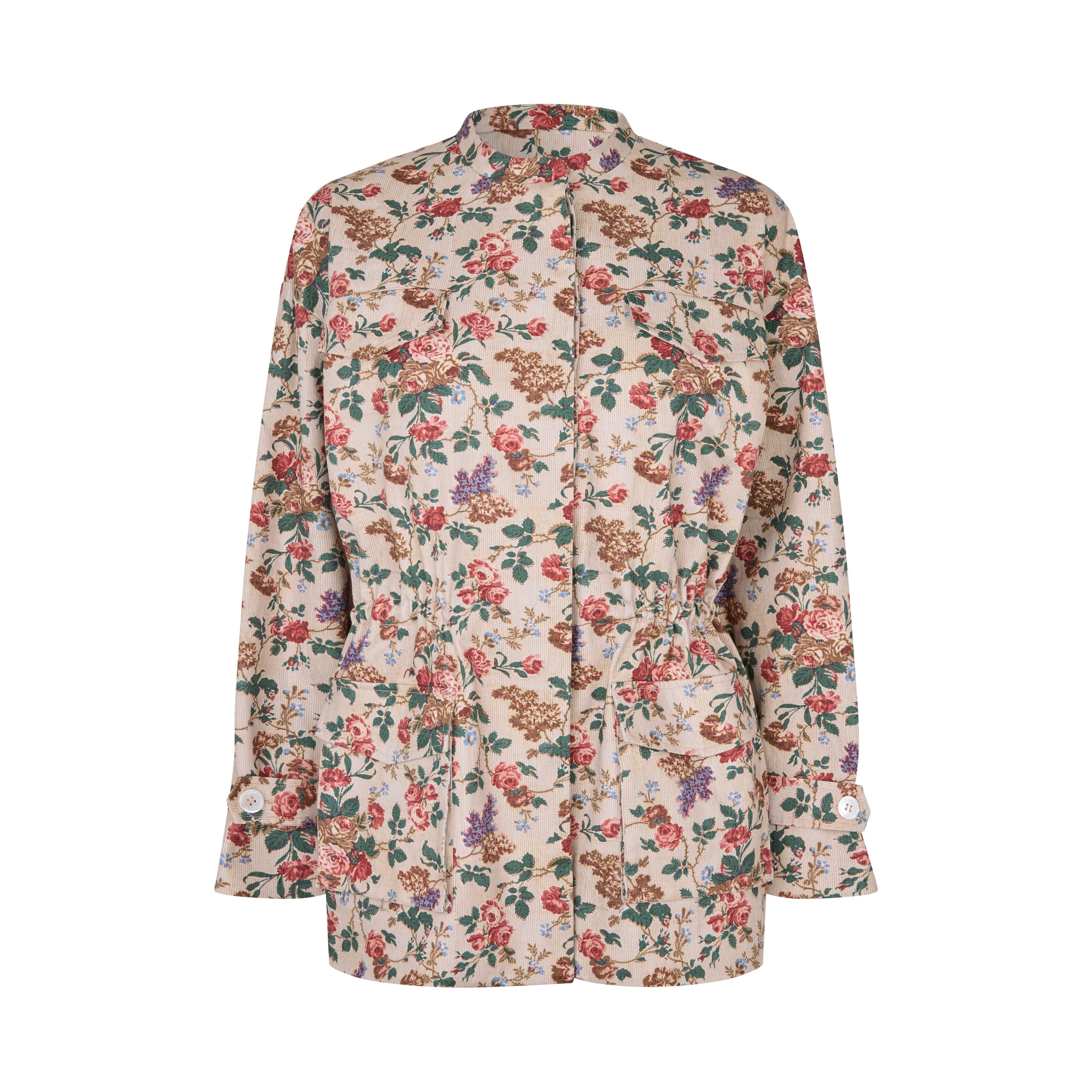 Tapis Noir Flora Cotton Jacket - Rose Jacket Beige