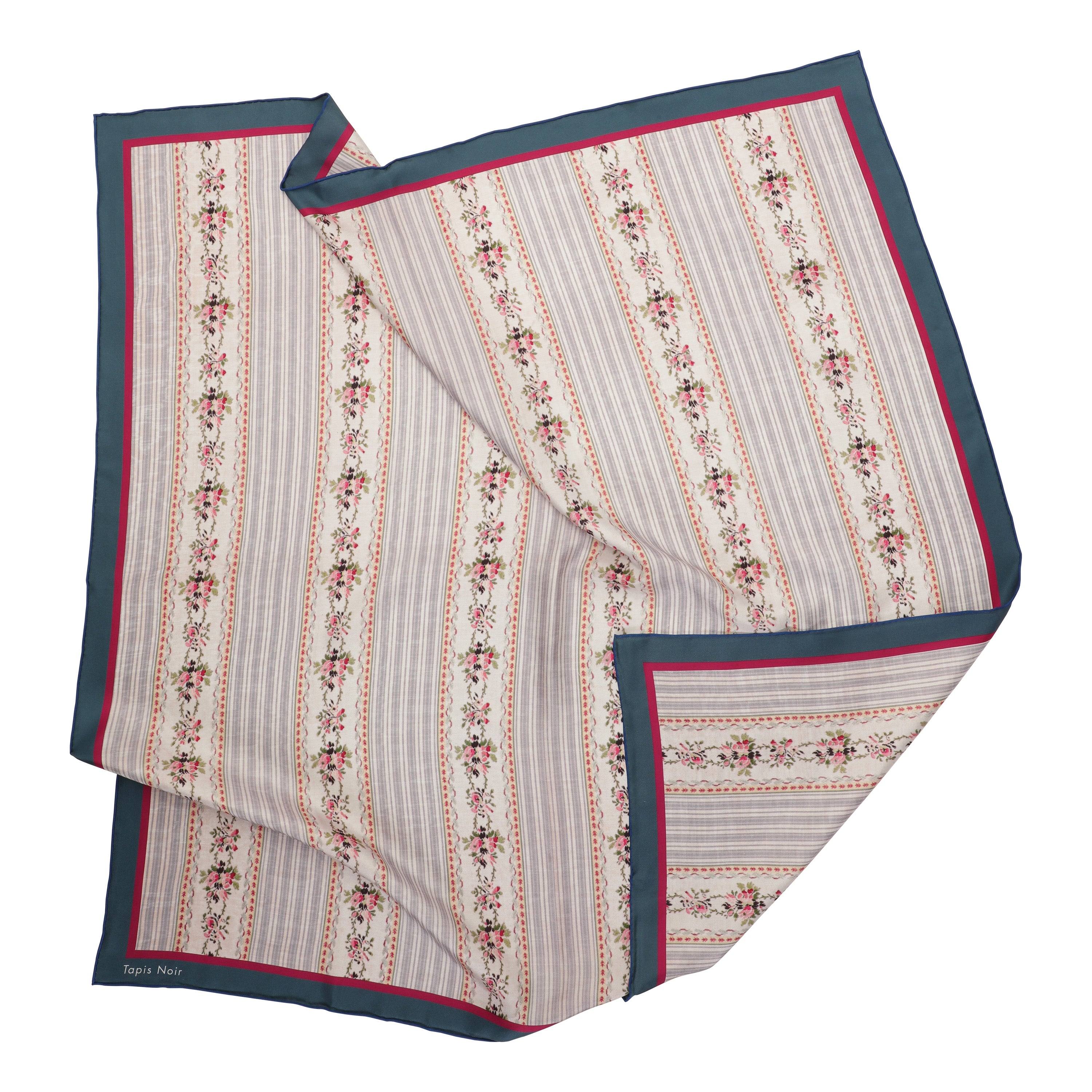 Tapis Noir Klassisk Blødt Stribet Tørklæde Classical Stribet