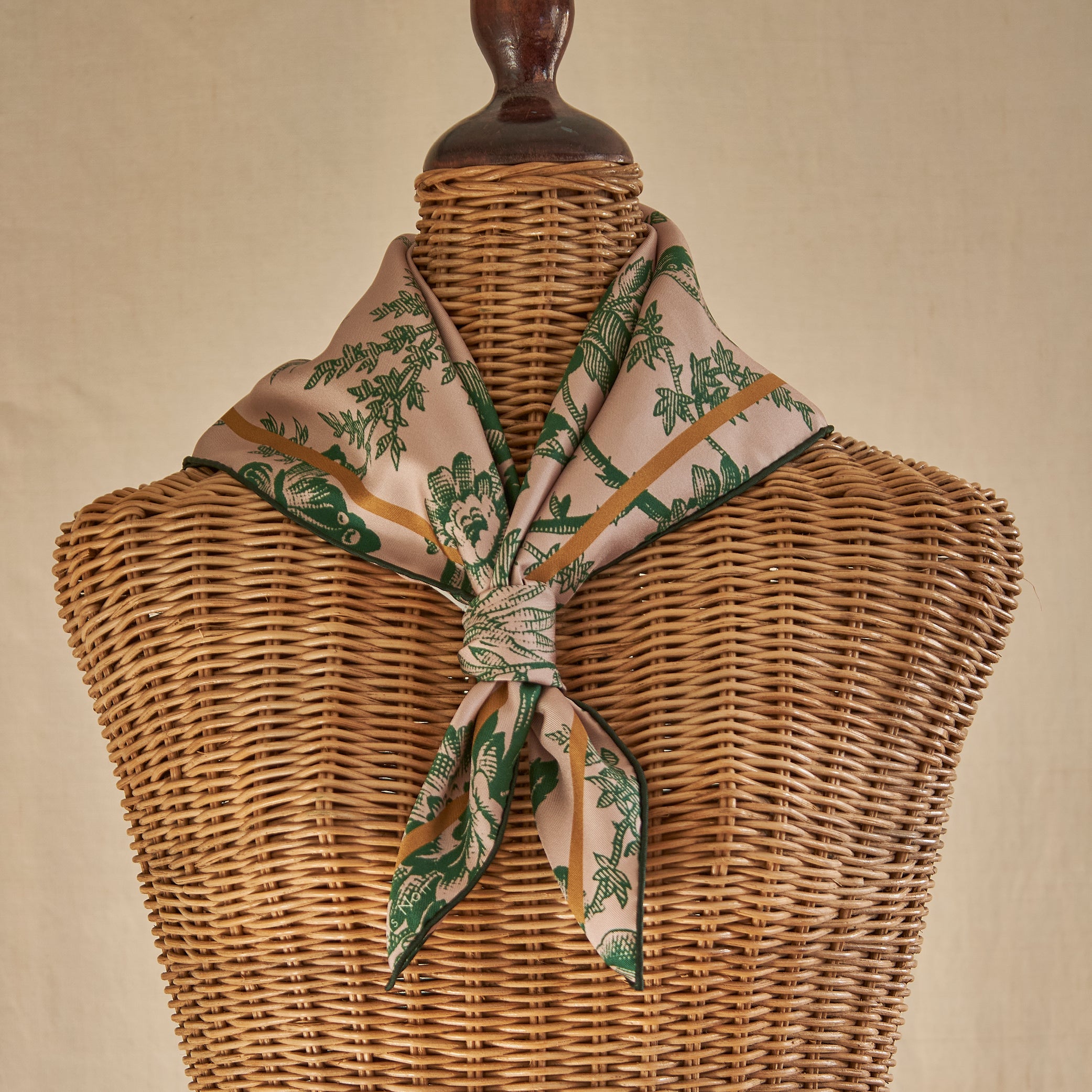 Tapis Noir Klassisk Lille Darlene Tørklæde Small Classical Grøn