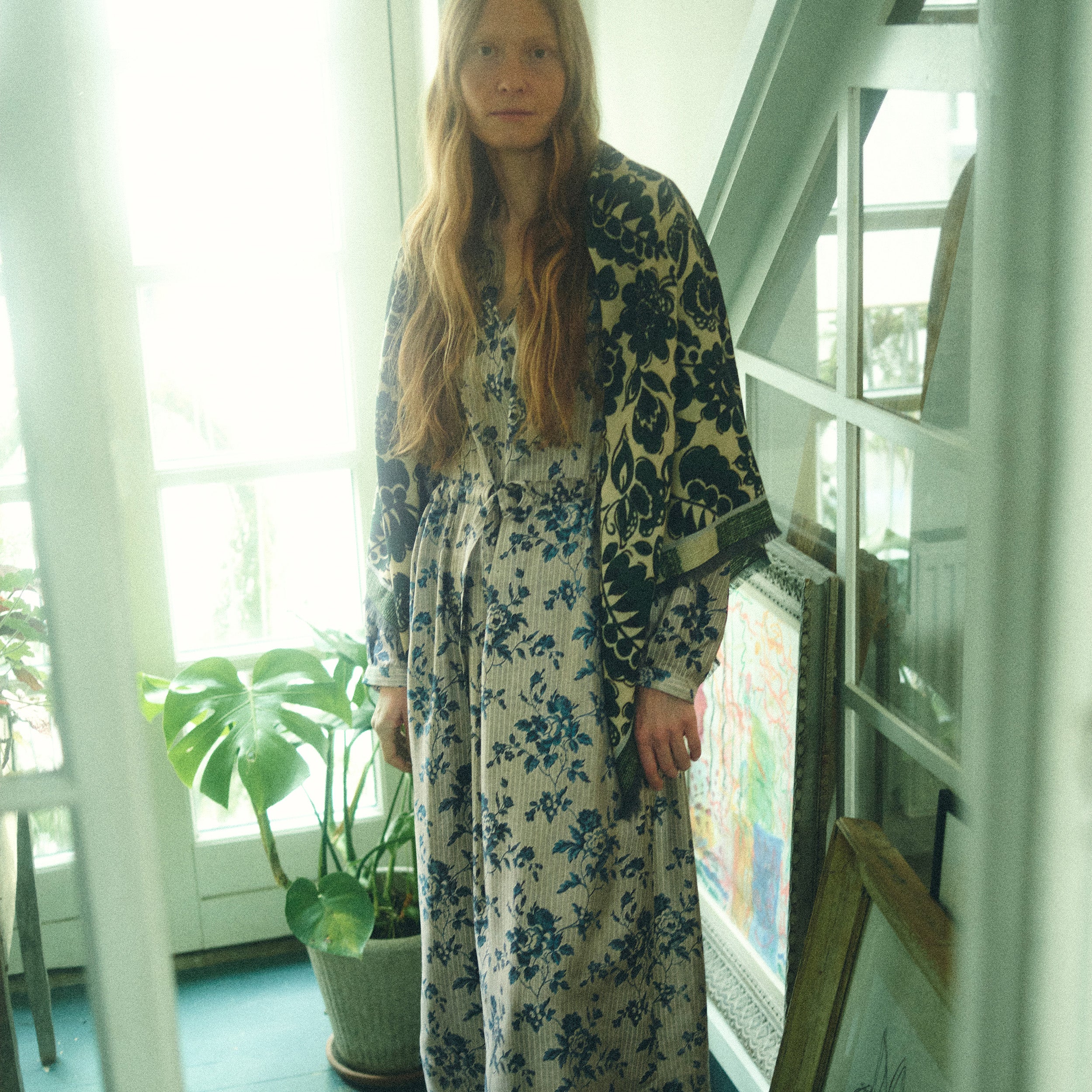 Tapis Noir Stort Gianna Uld Tørklæde Wool Large Grøn