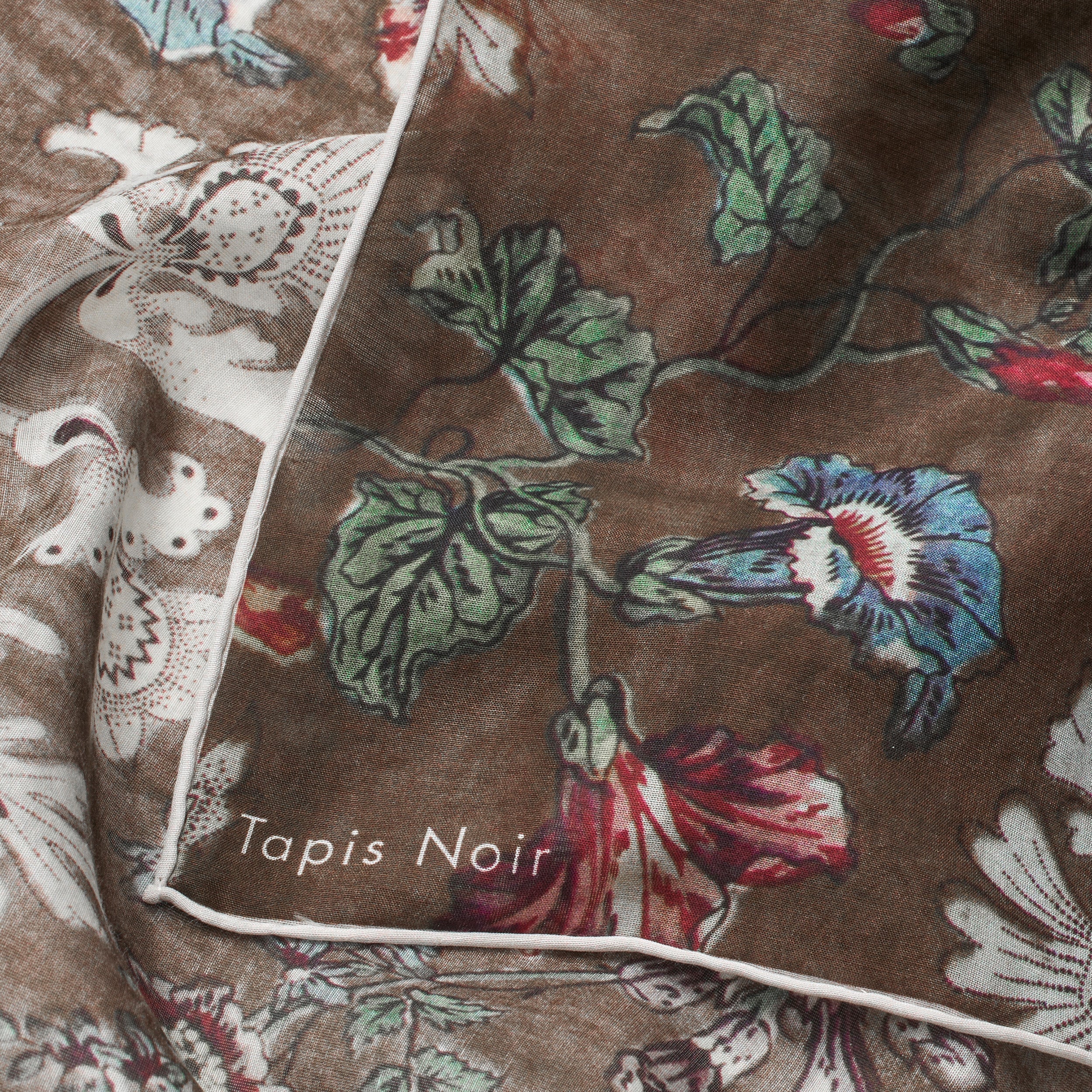 Tapis Noir Stort Let Gult Tørklæde Light (85x85cm) Brun