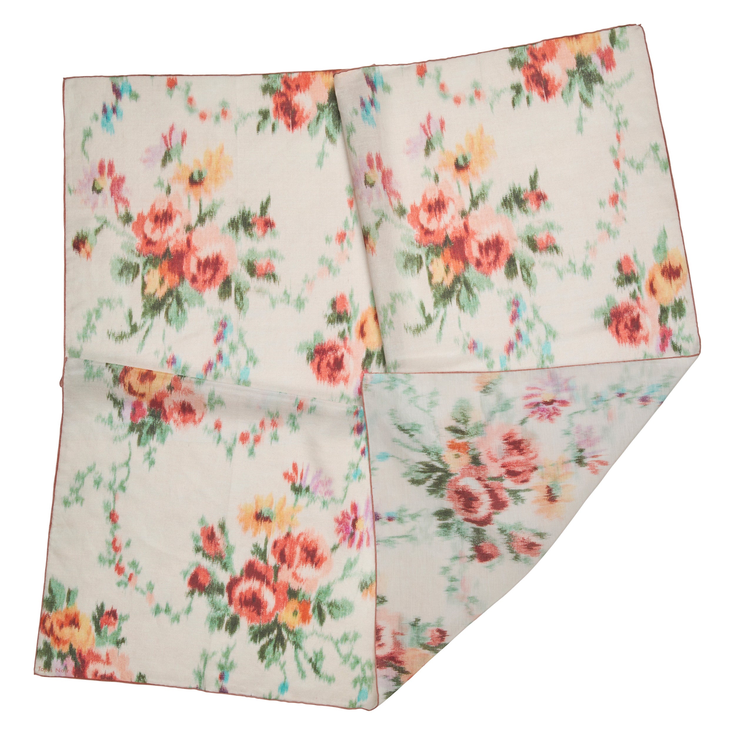 Tapis Noir Stort Let Gult Tørklæde Light (85x85cm) Hvid