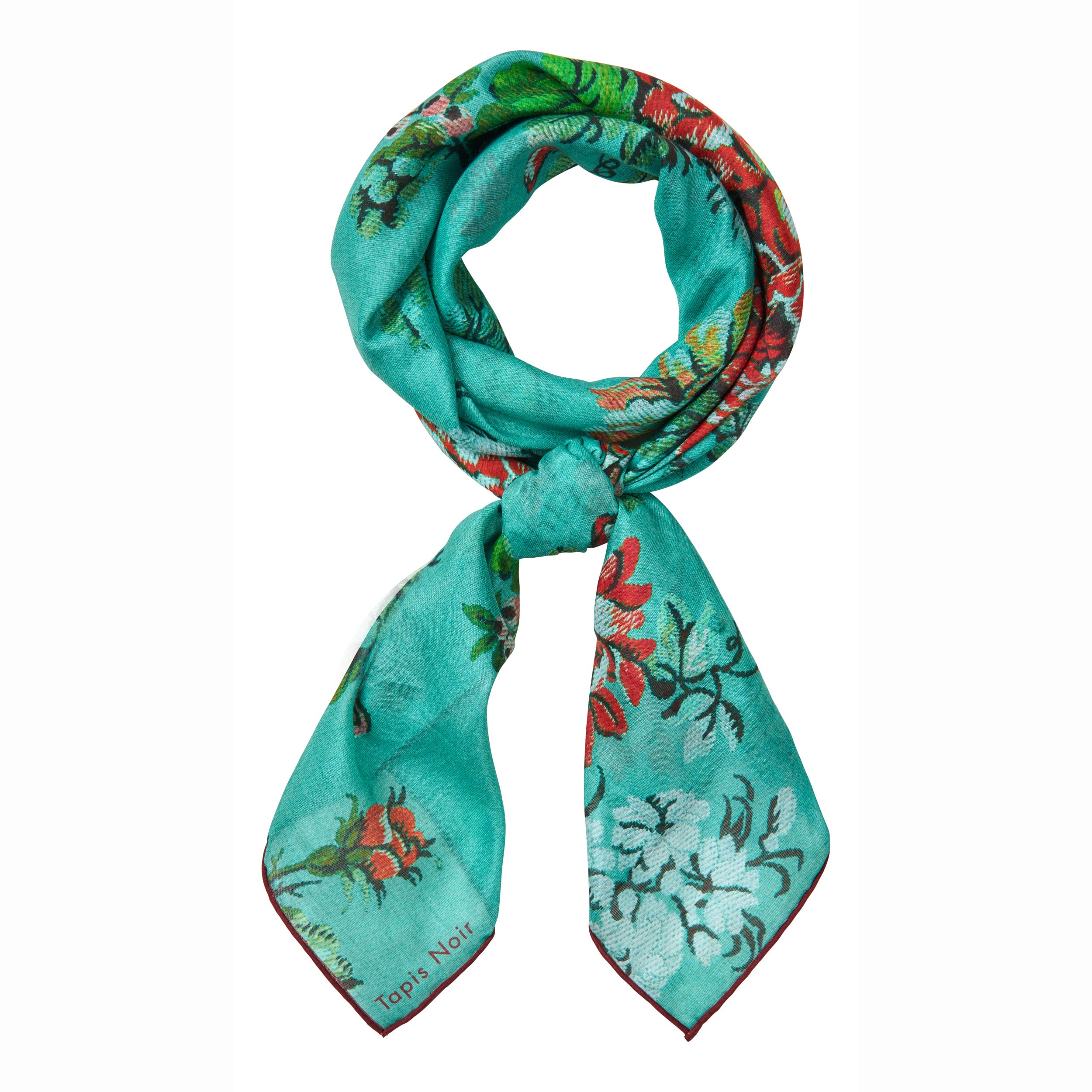 Tapis Noir Stort Let Gult Tørklæde Light (85x85cm) Grøn