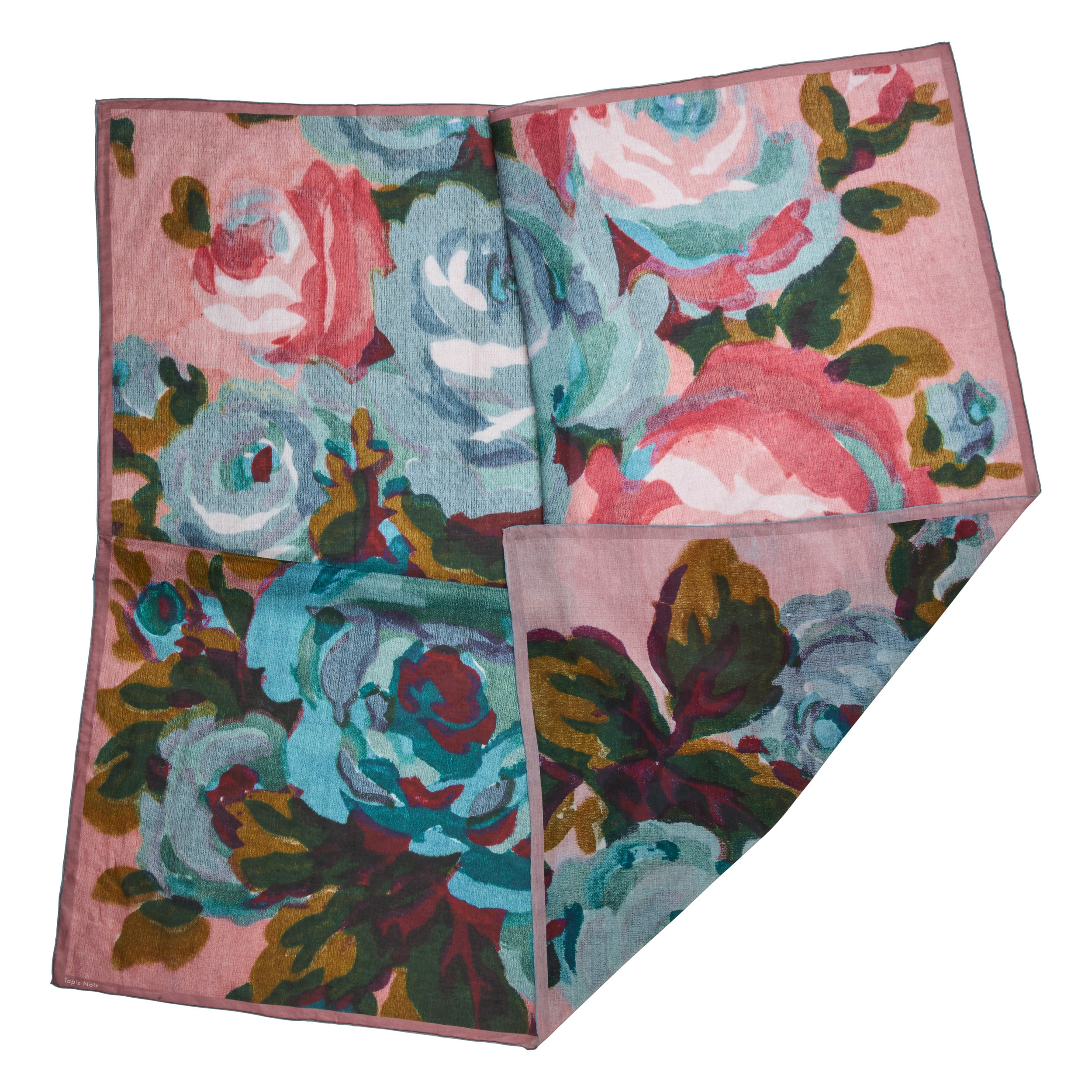 Tapis Noir Stort Let Gult Tørklæde Light Large (120x120cm) Mørkeblå