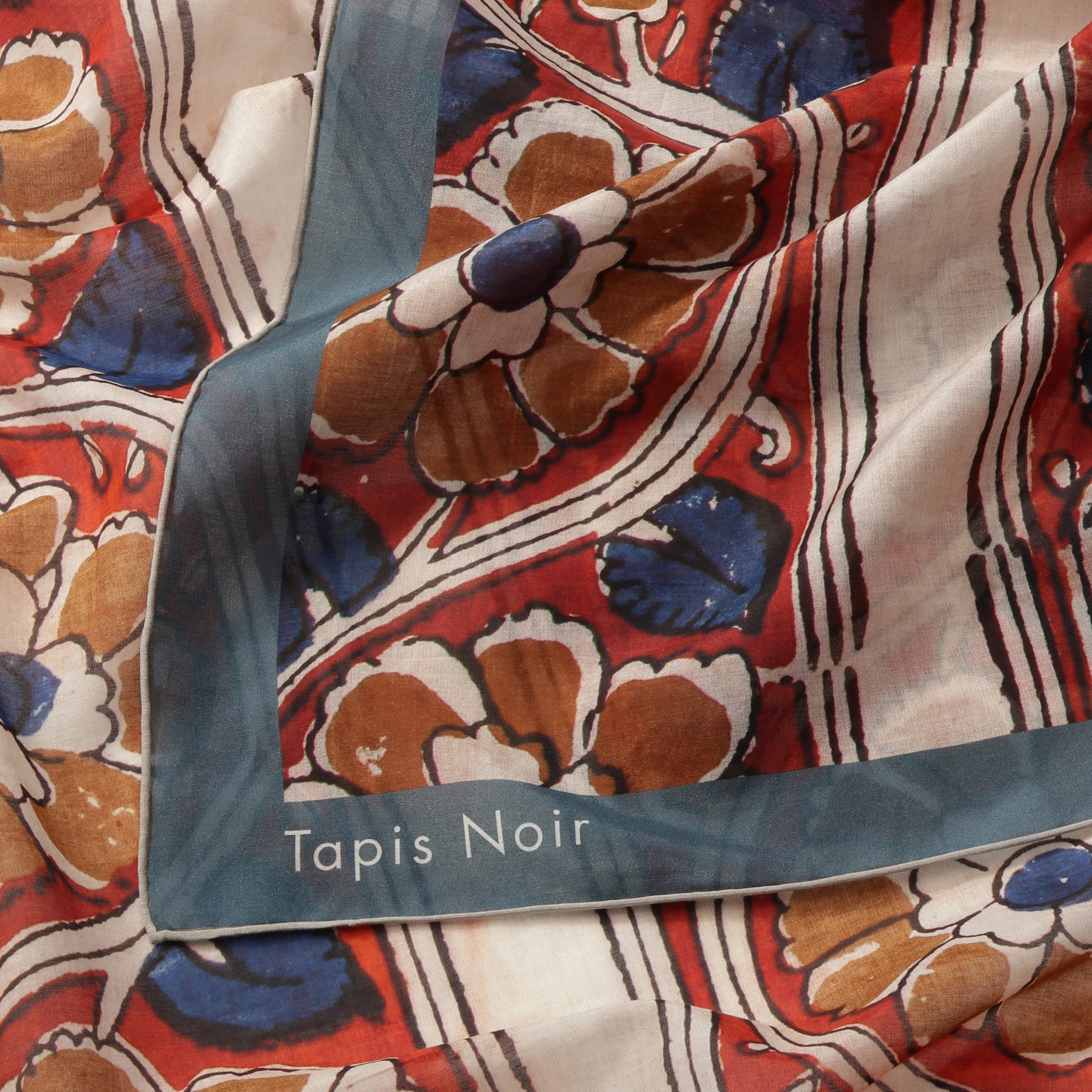 Tapis Noir Stort Let Stribet Tørklæde Light Large Rød