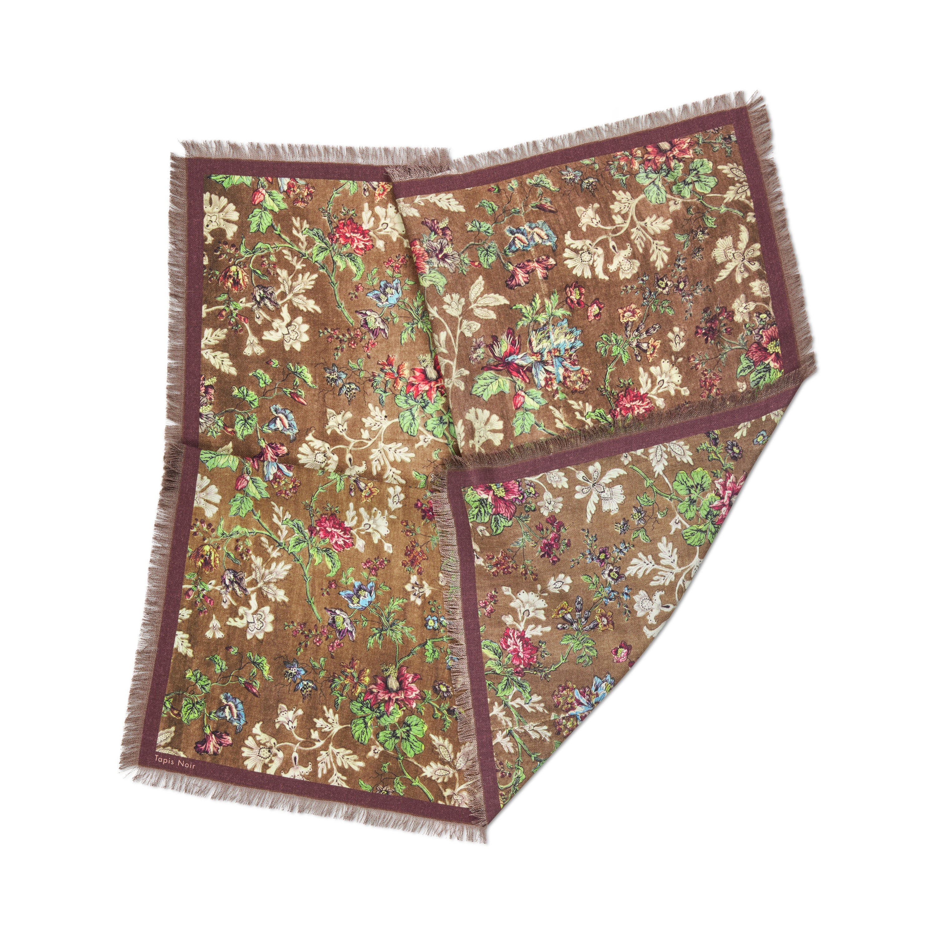 Tapis Noir Uld Lille Gladys Tørklæde Wool Small Brun