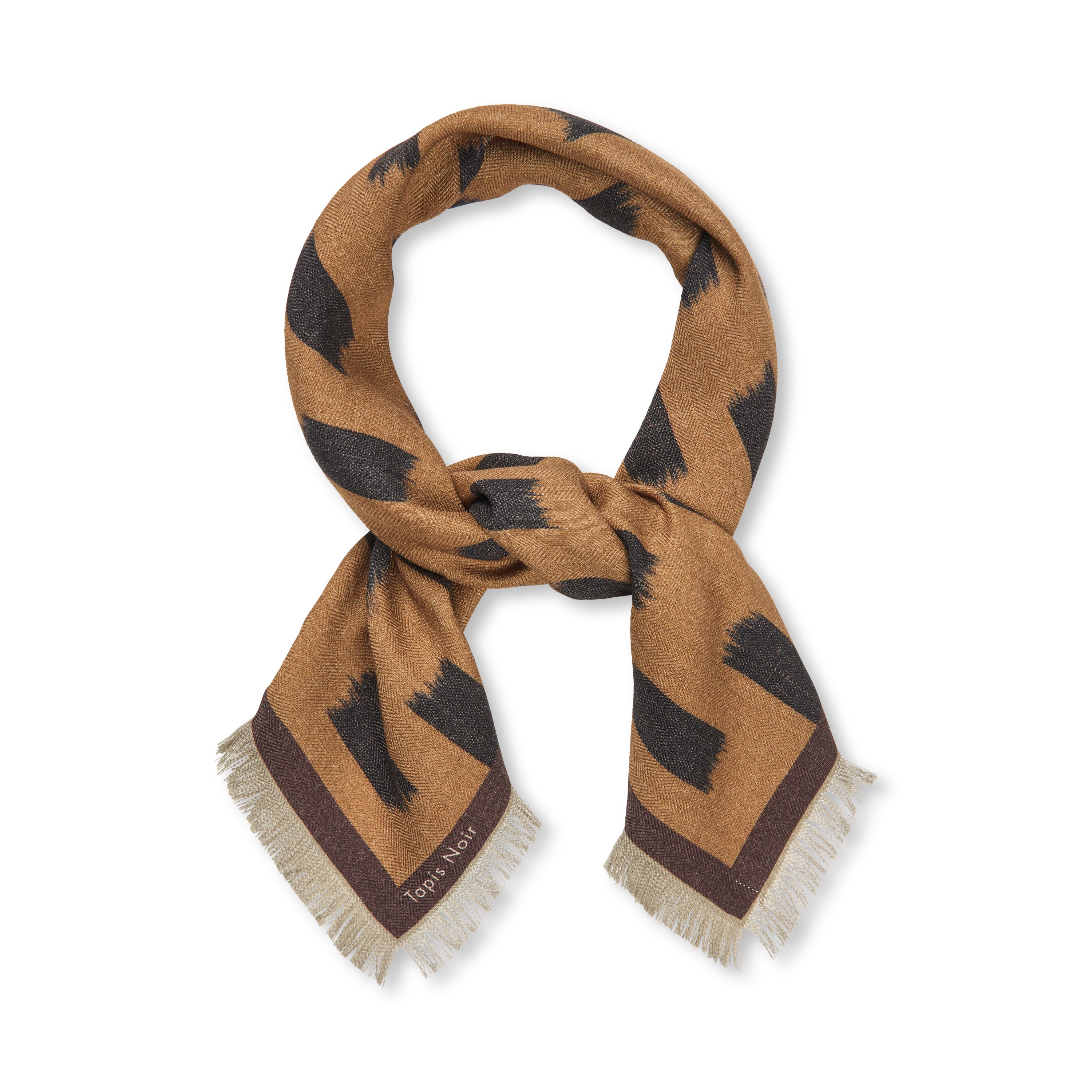Tapis Noir Uld Lille Gwen Tørklæde Wool Small Beige