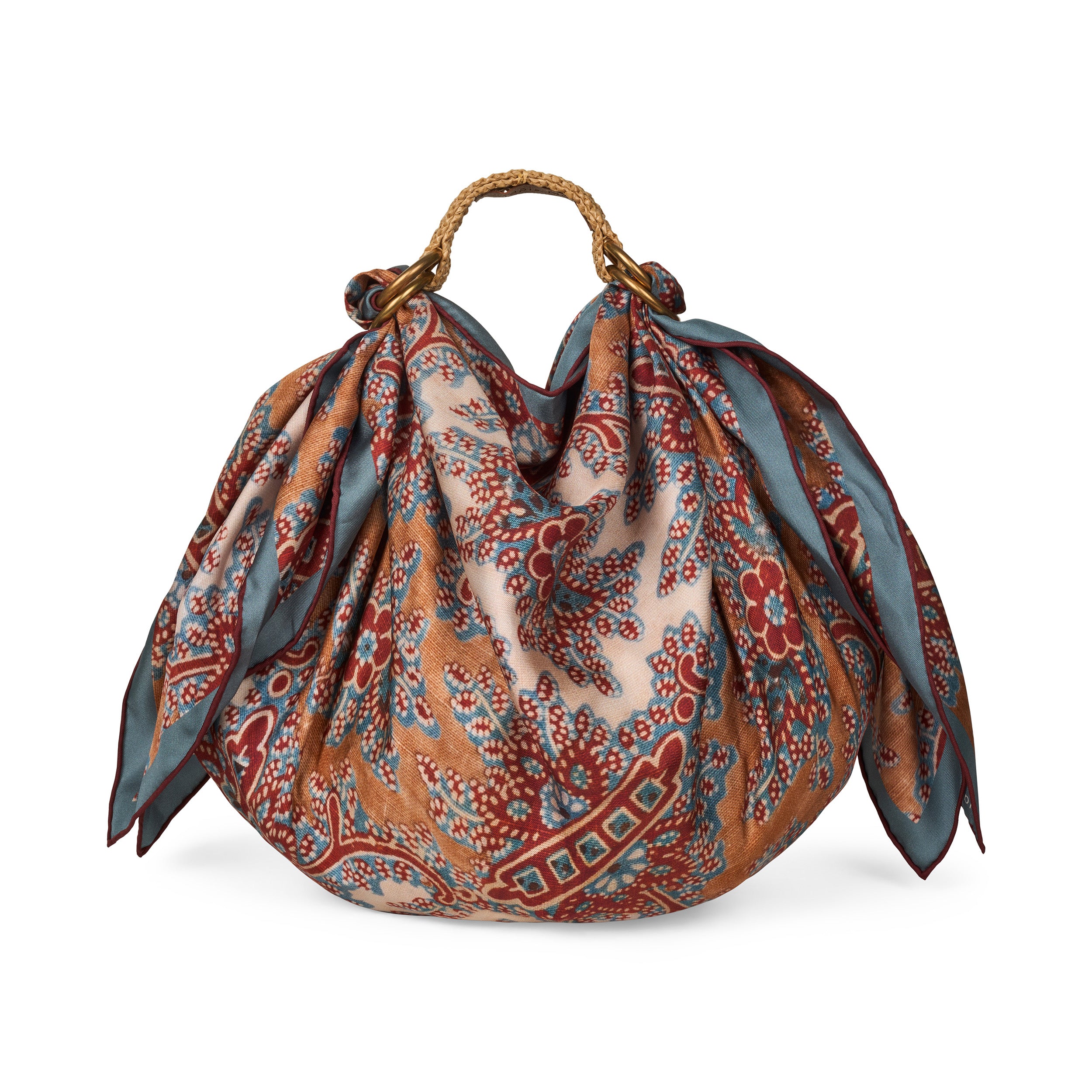 Tapis Noir Adele Short Wicker Handle Other Beige