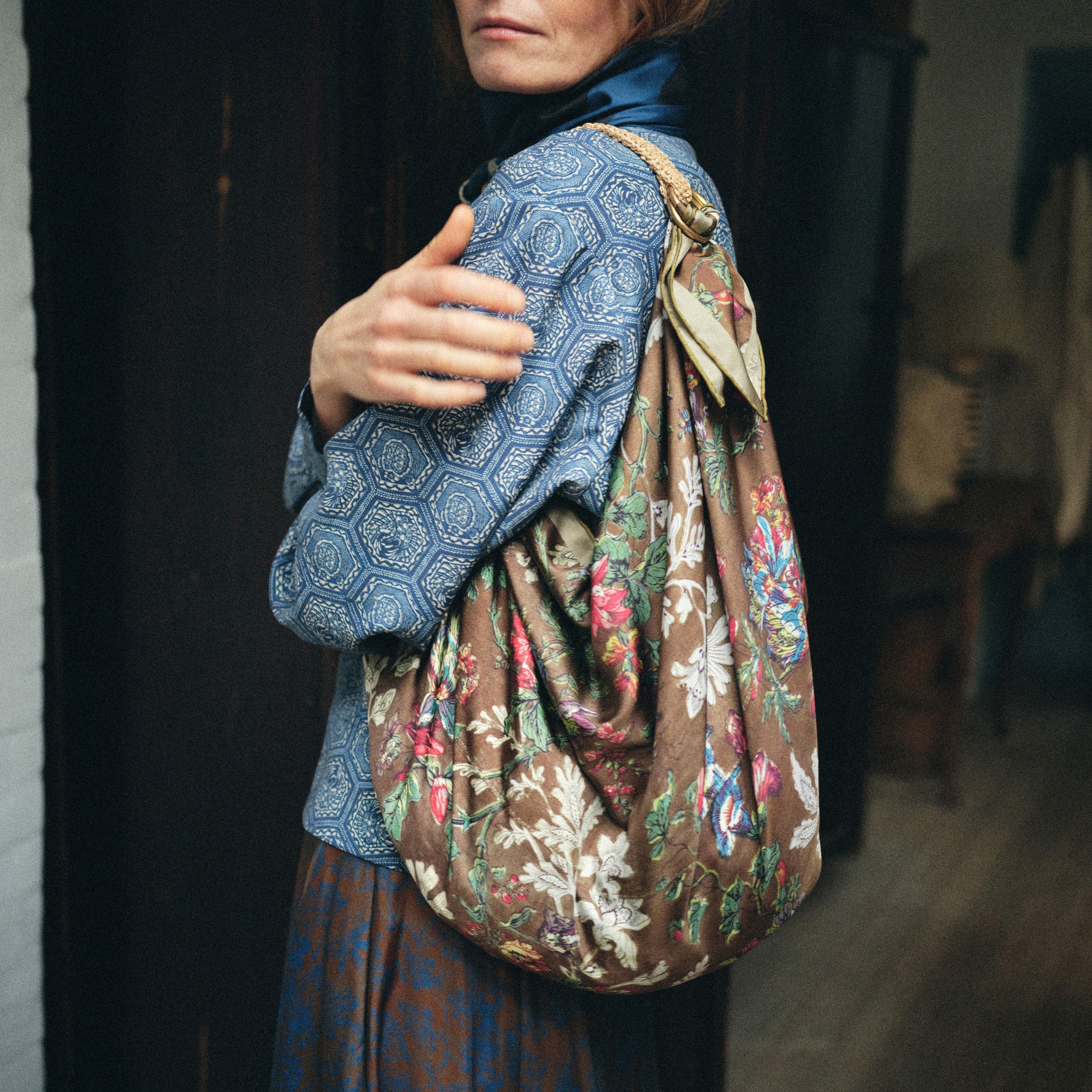 Tapis Noir Adele Short Wicker Handle Other Beige