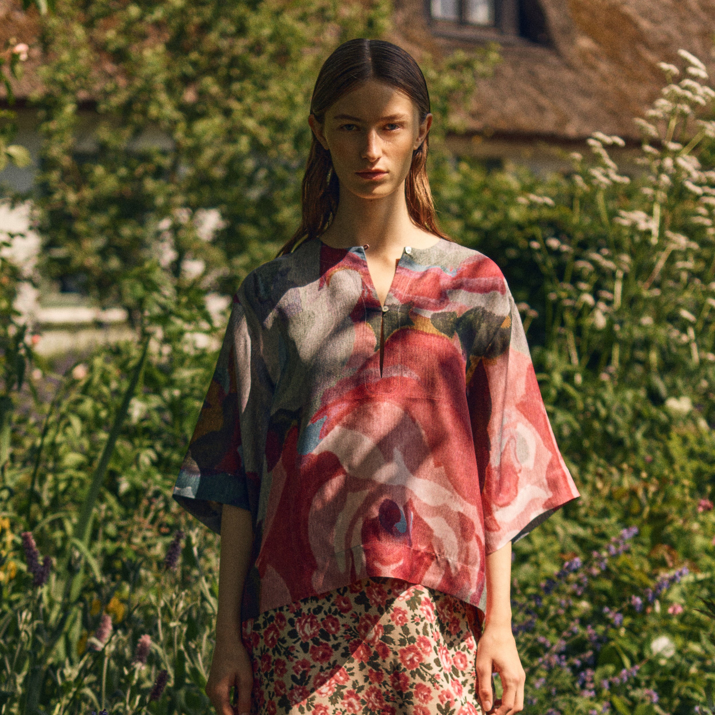 Tapis Noir Cali Silketop - Gul Top Mørkeblå