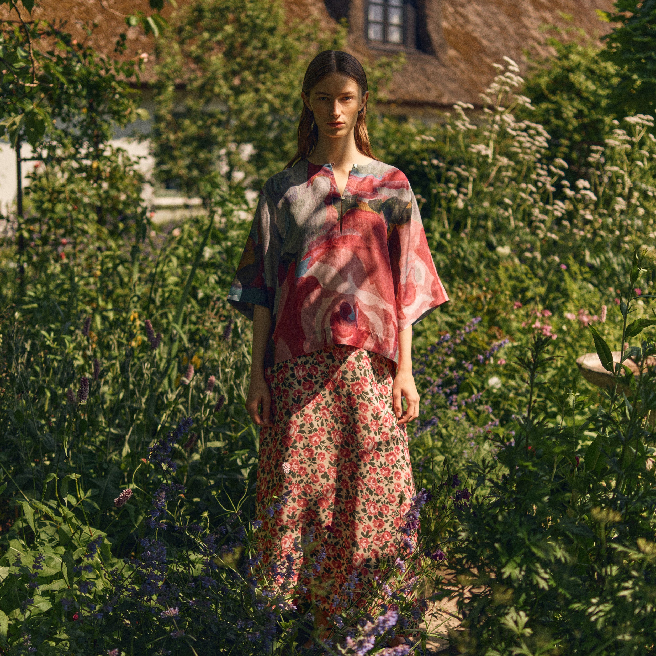 Tapis Noir Cali Silketop - Gul Top Mørkeblå