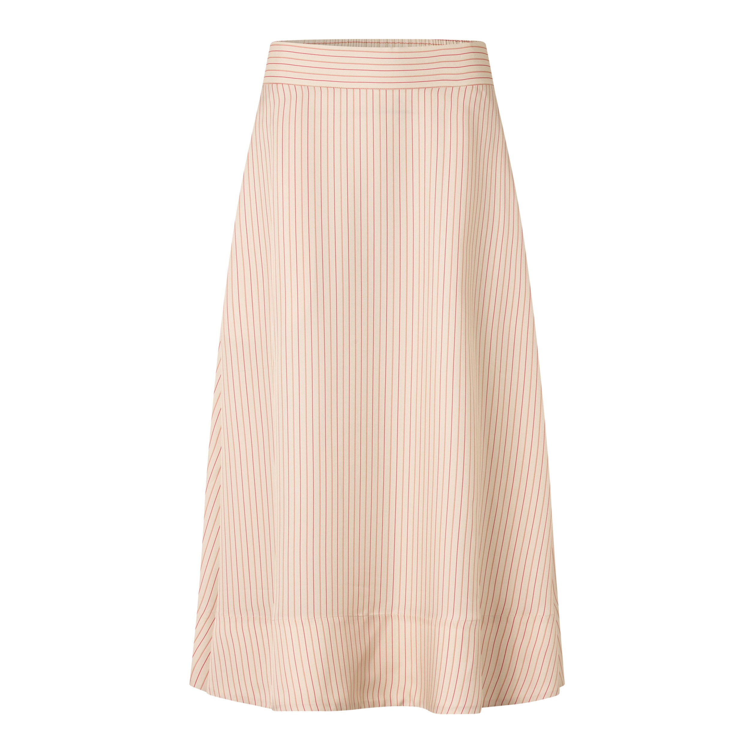 Tapis Noir Caroline Silkenederdel - Pink Stribet Skirt Pink Stribe