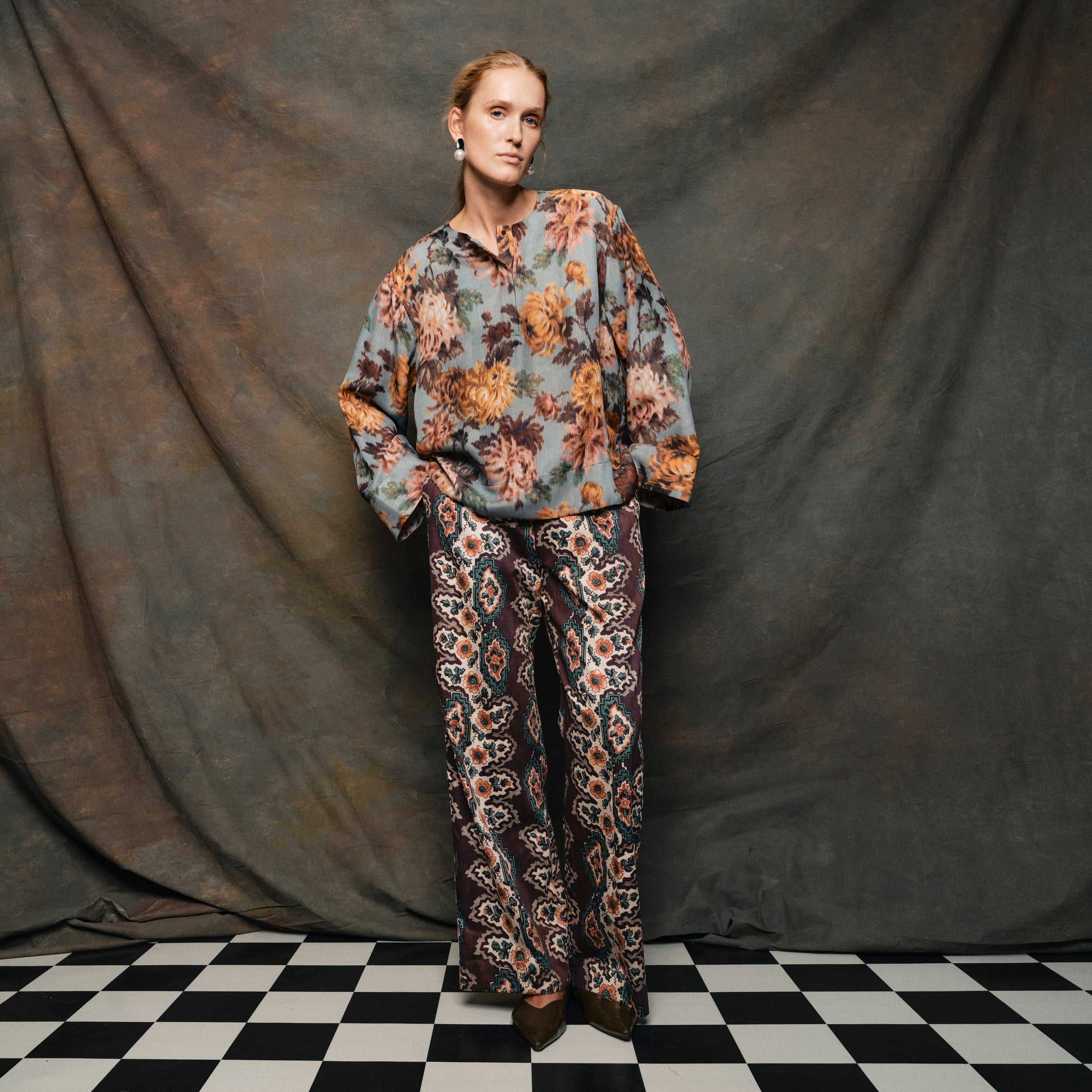 Tapis Noir Danielle Silketop - Himmelblå Top Mørkeblå