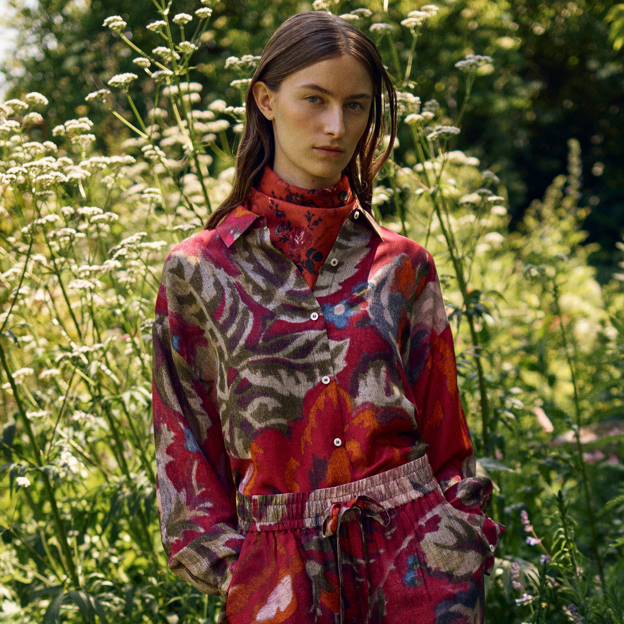 Tapis Noir Darla Silk Shirt - Pink Shirt Pink