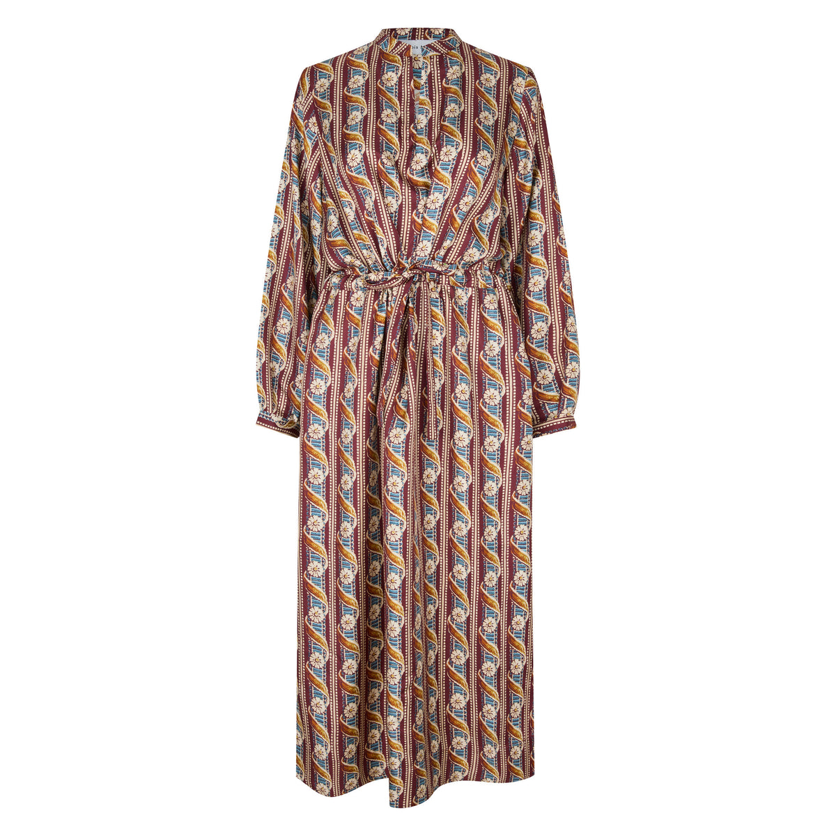 Tapis Noir Fiona Silke Kjole - Bordeaux Dress Bordeaux