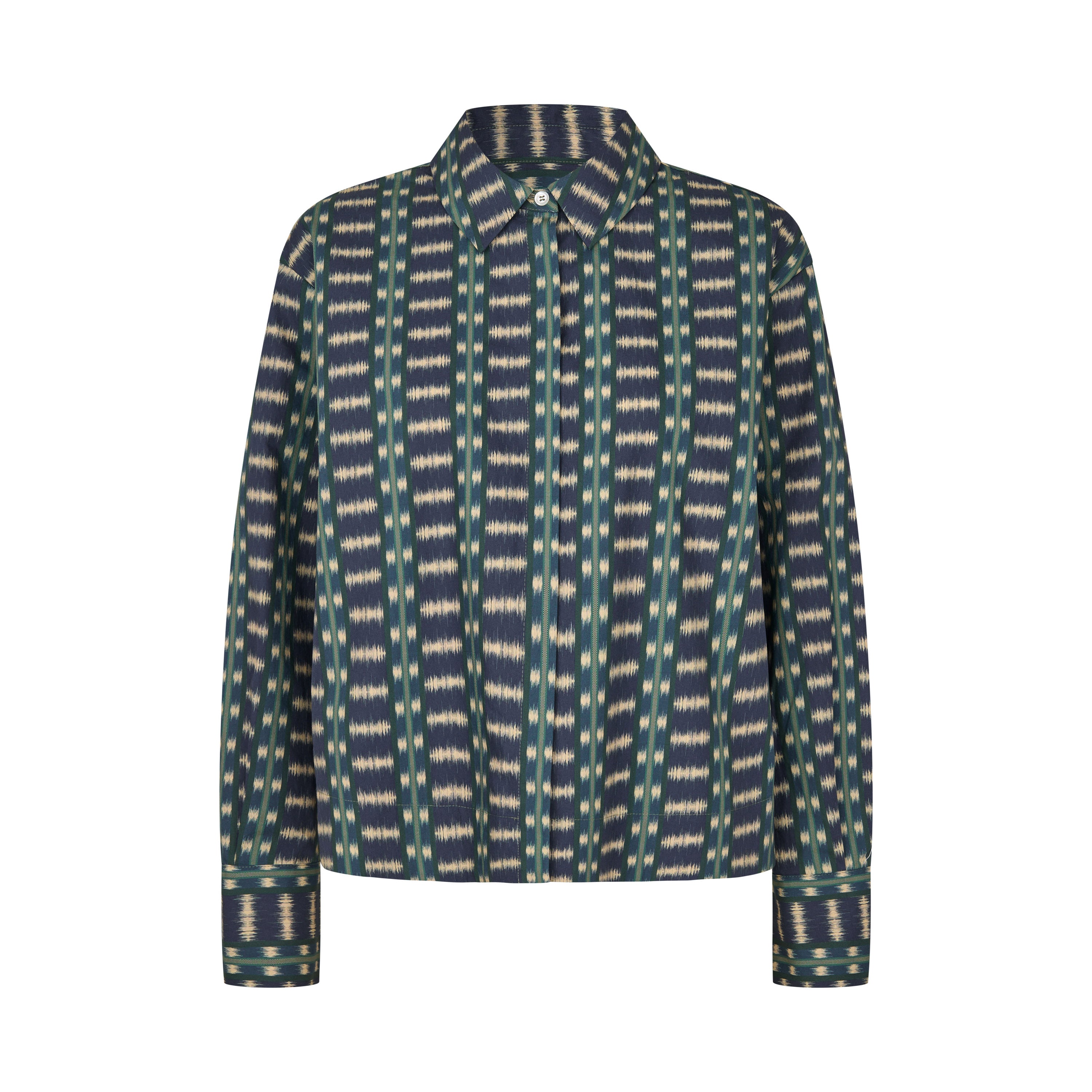 Tapis Noir Frances Cotton Shirt - Blue Shirt Mørkeblå