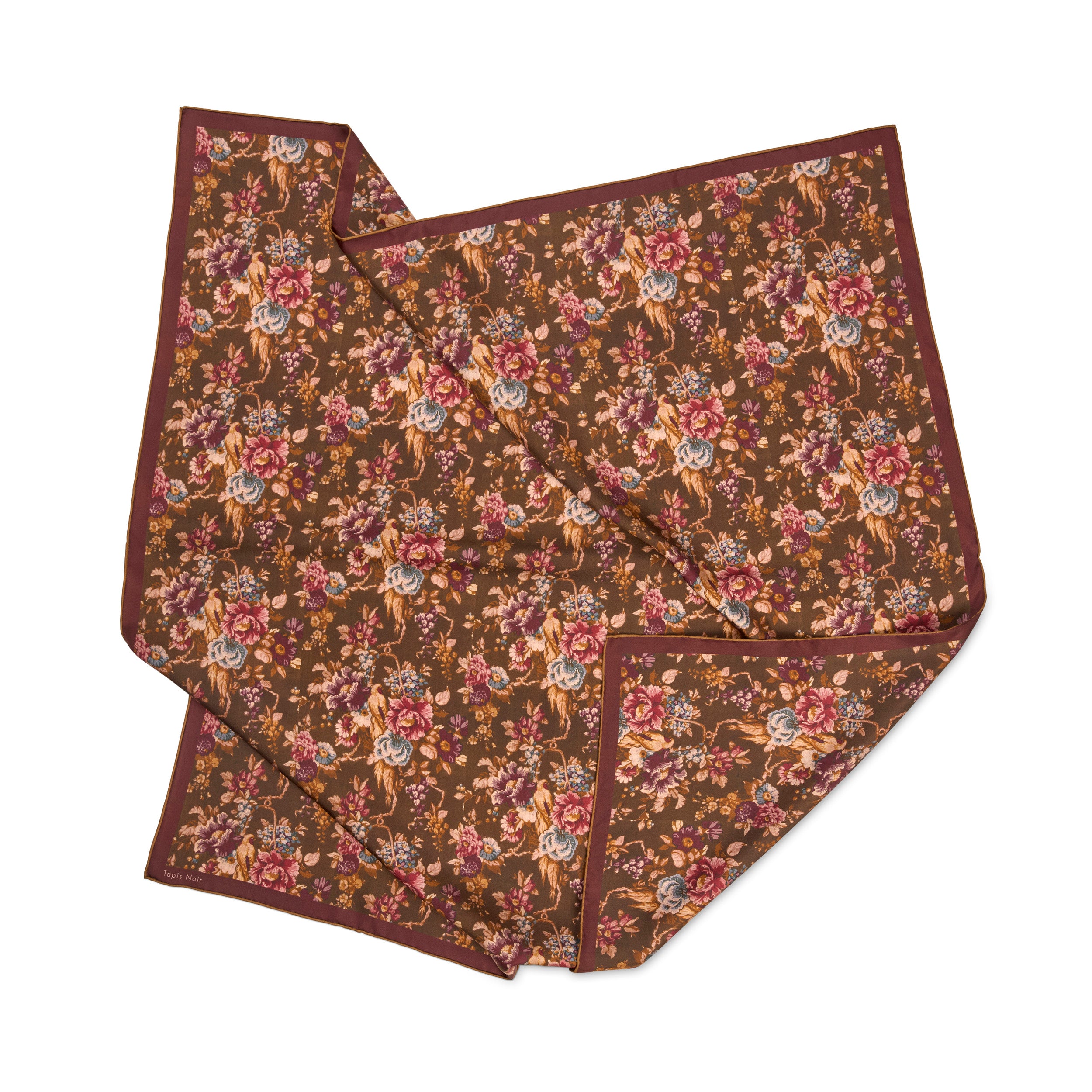 Tapis Noir Klassisk Daisy Tørklæde Classical Brun