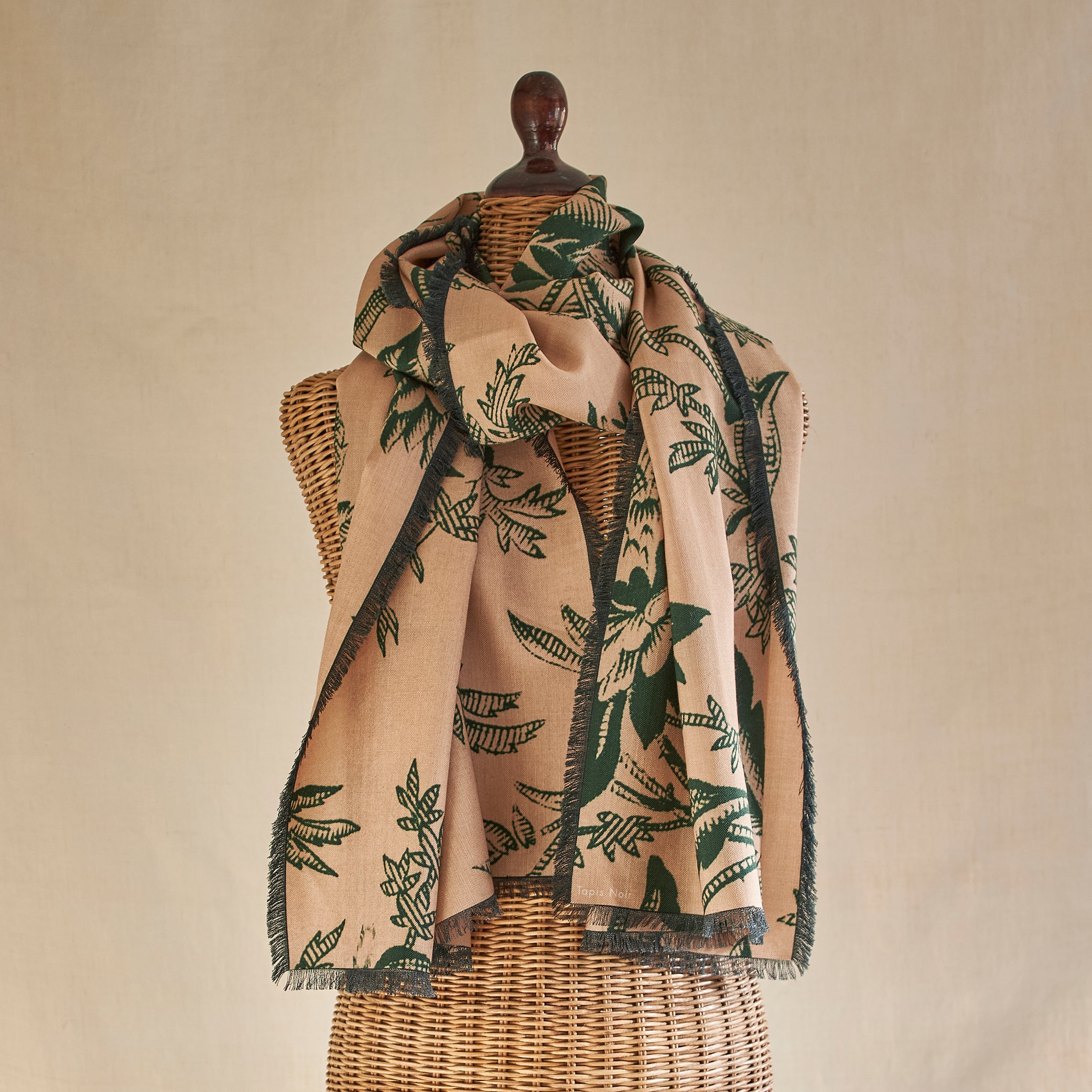 Tapis Noir Langt Darlene Tørklæde Long Grøn