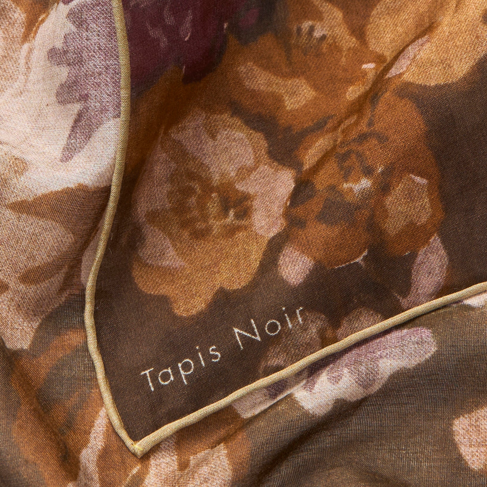 Tapis Noir Let Daisy Tørklæde Light Small (67x67cm) Dark olive
