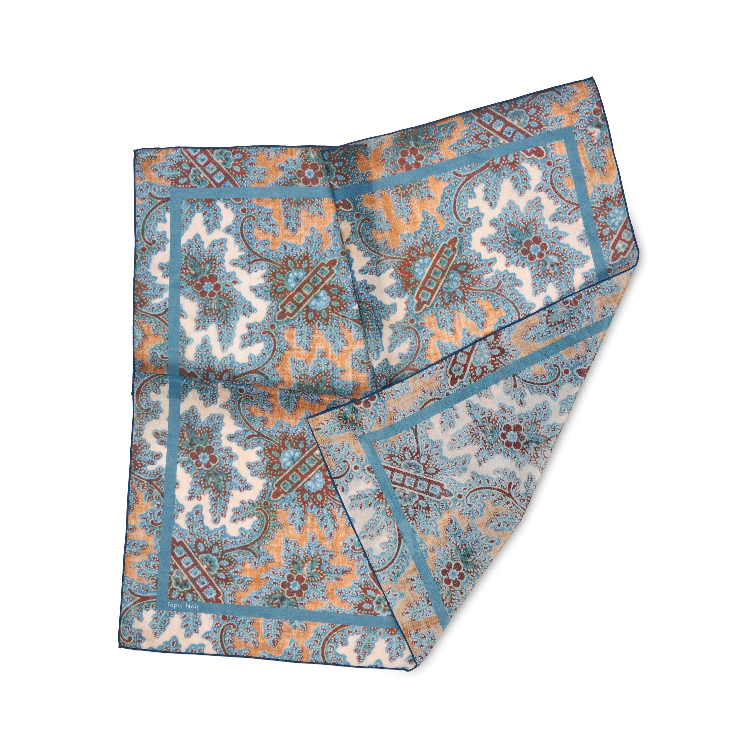 Tapis Noir Let Daphne Tørklæde Light Small (67x67cm) Mørkeblå