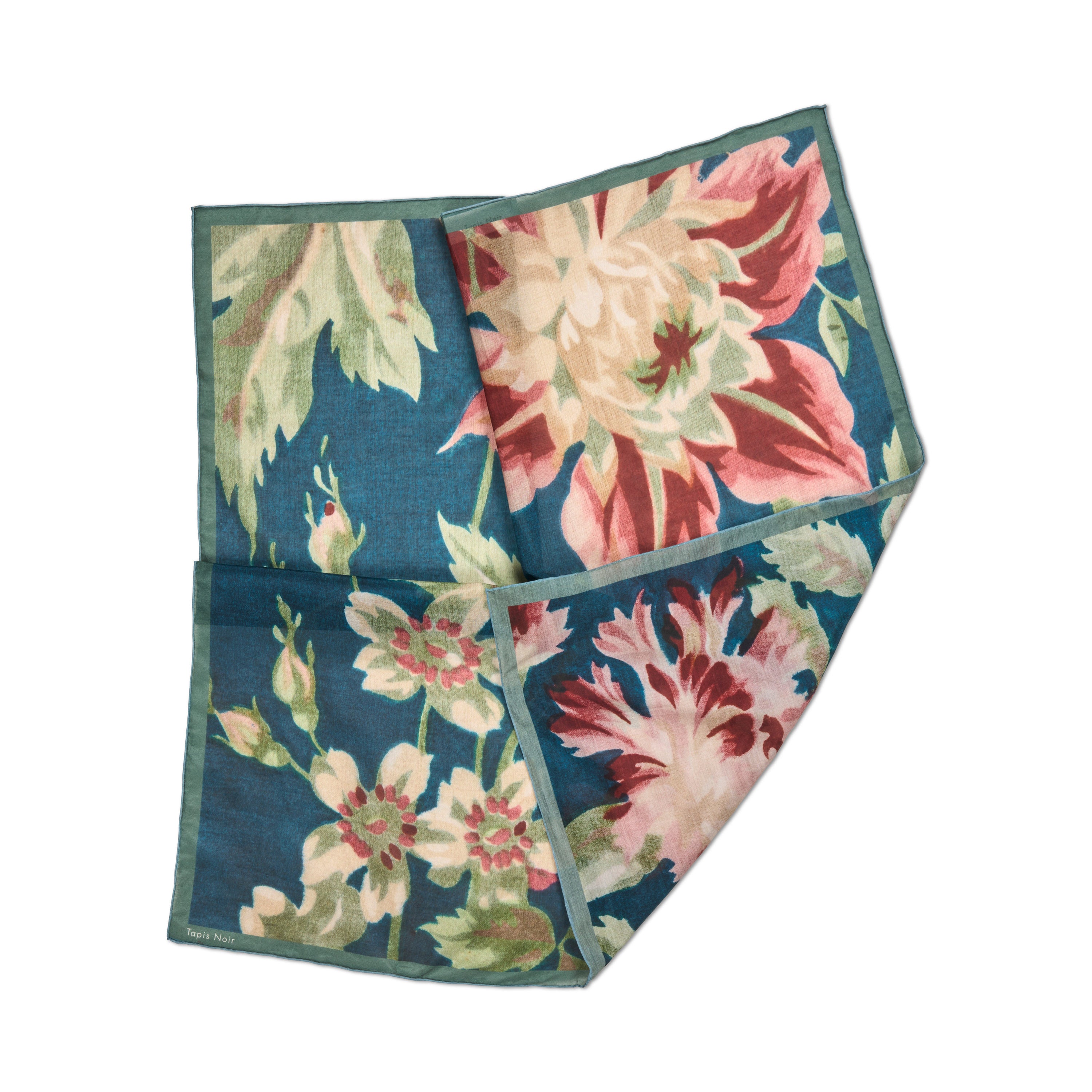 Tapis Noir Let Lille Gail Tørklæde Light Small (67x67cm) Mørkeblå