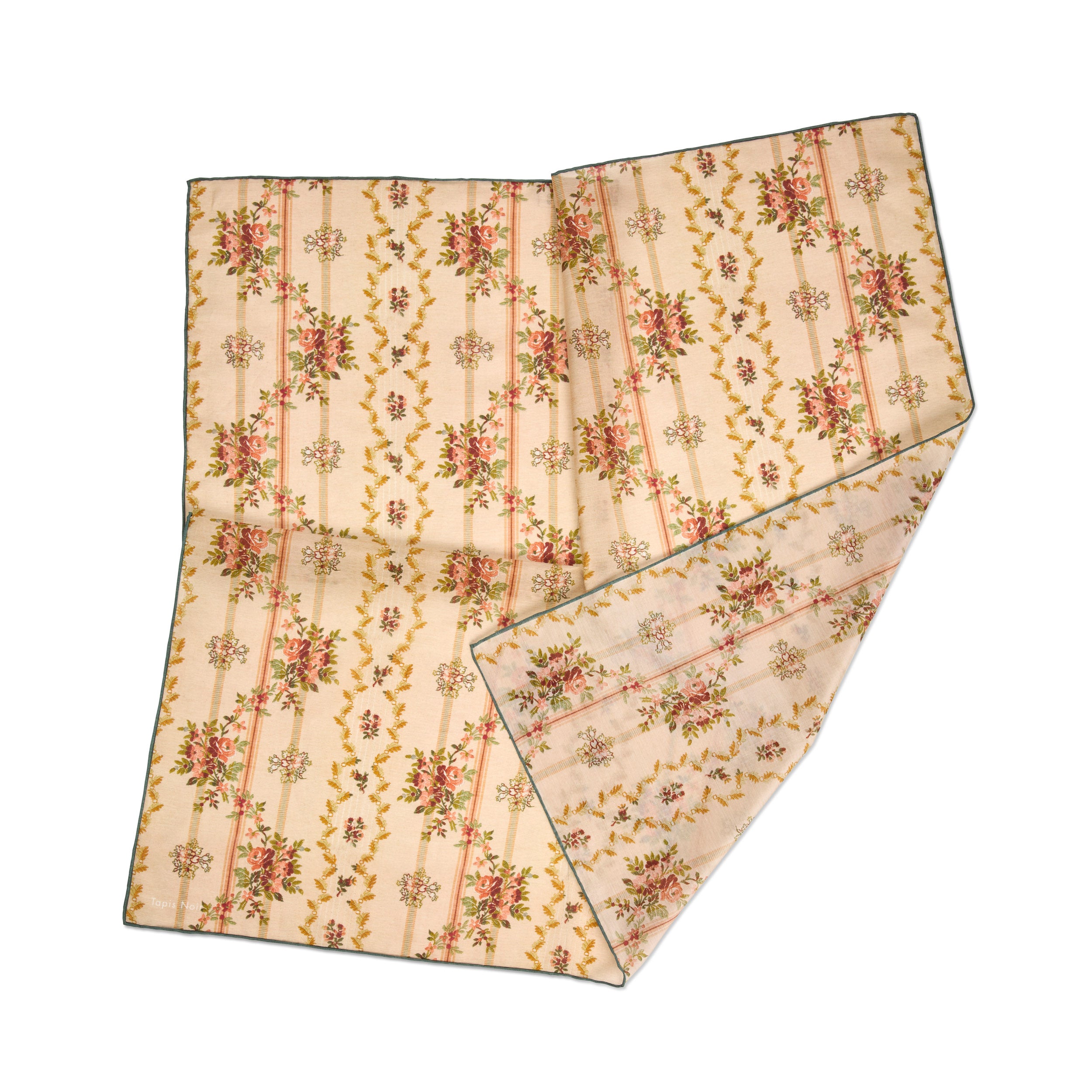 Tapis Noir Let Pastel Stribet Tørklæde Light Small (67x67cm) Beige