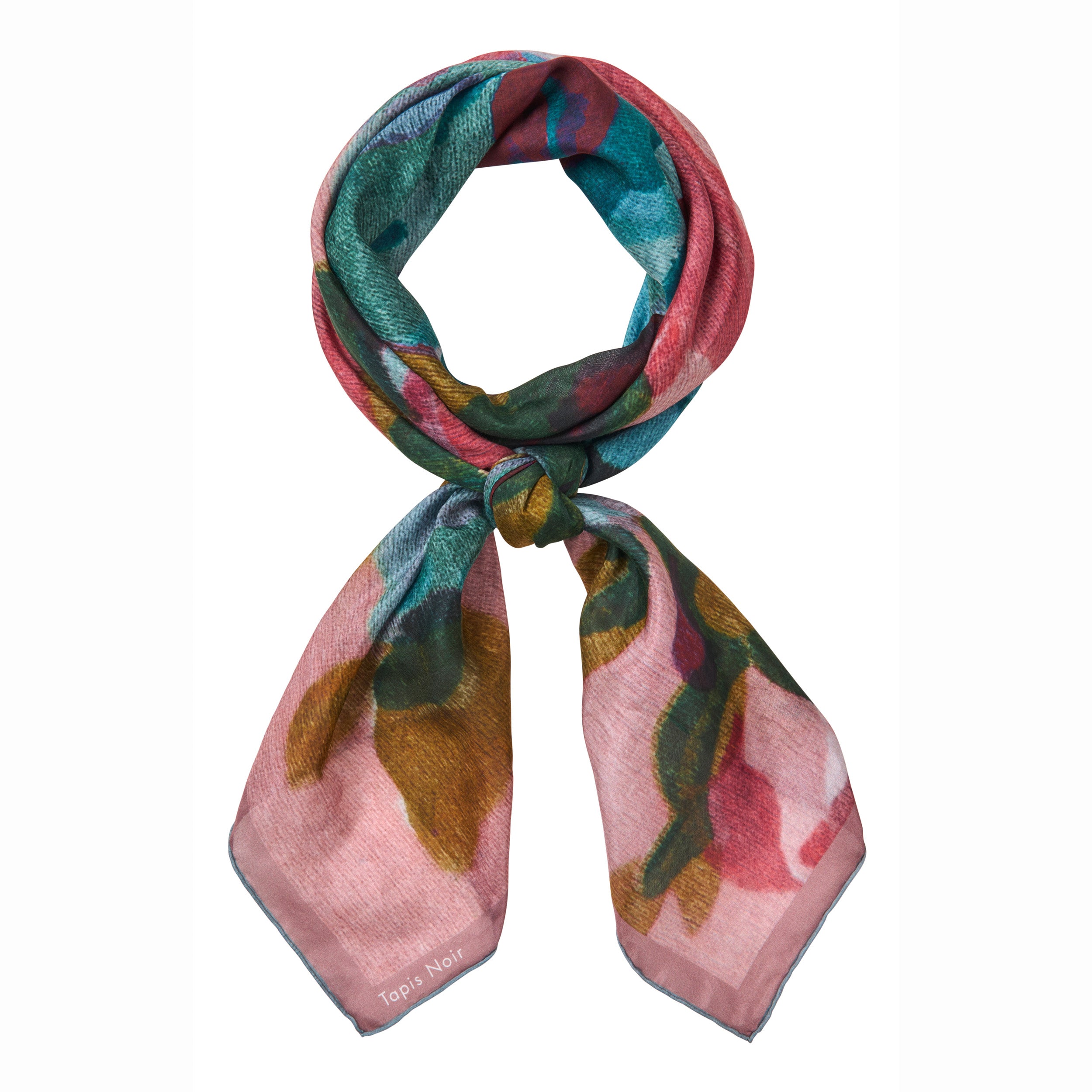 Tapis Noir Stort Let Ellis Tørklæde Light Large (120x120cm) Mørkeblå