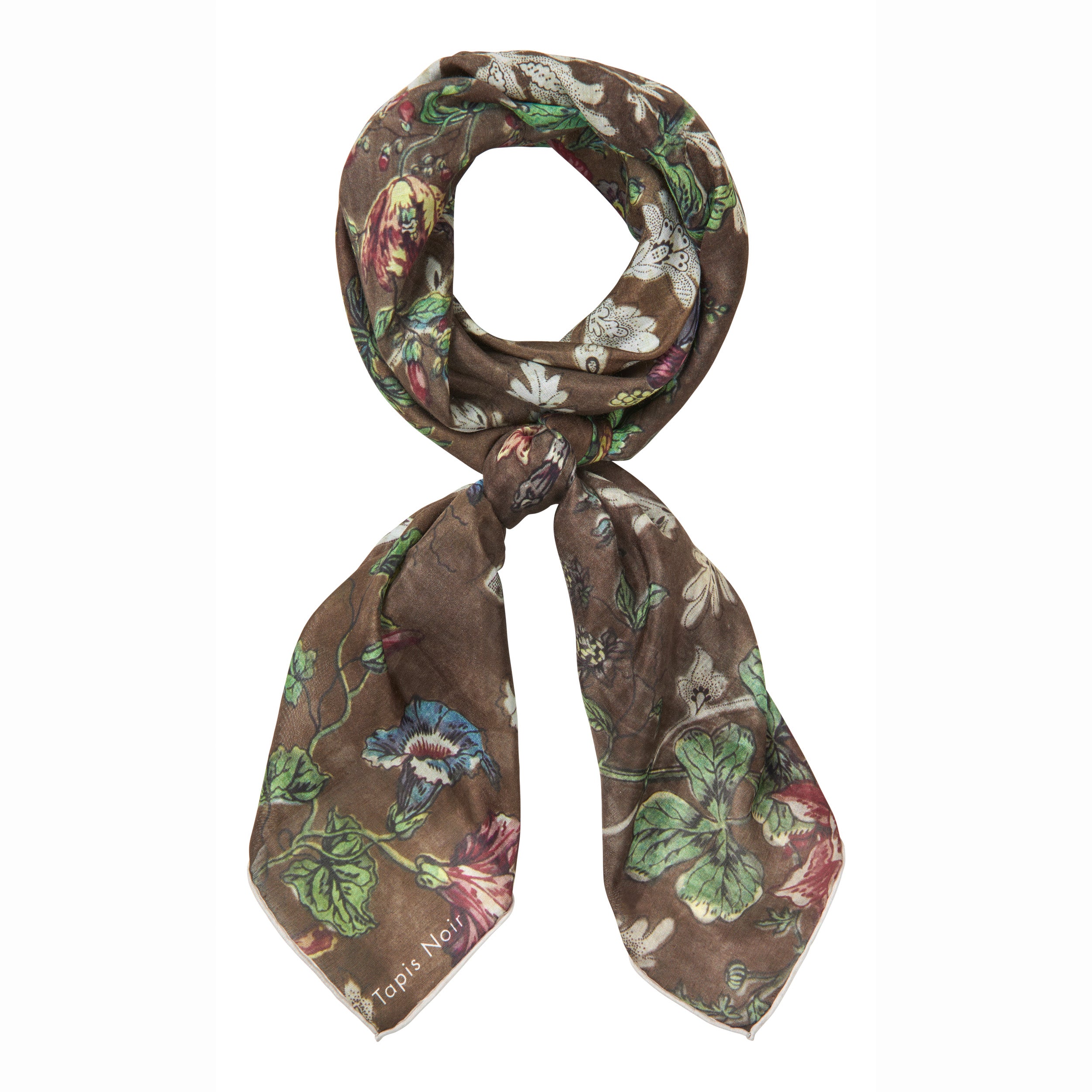 Tapis Noir Stort Let Gult Tørklæde Light (85x85cm) Brun