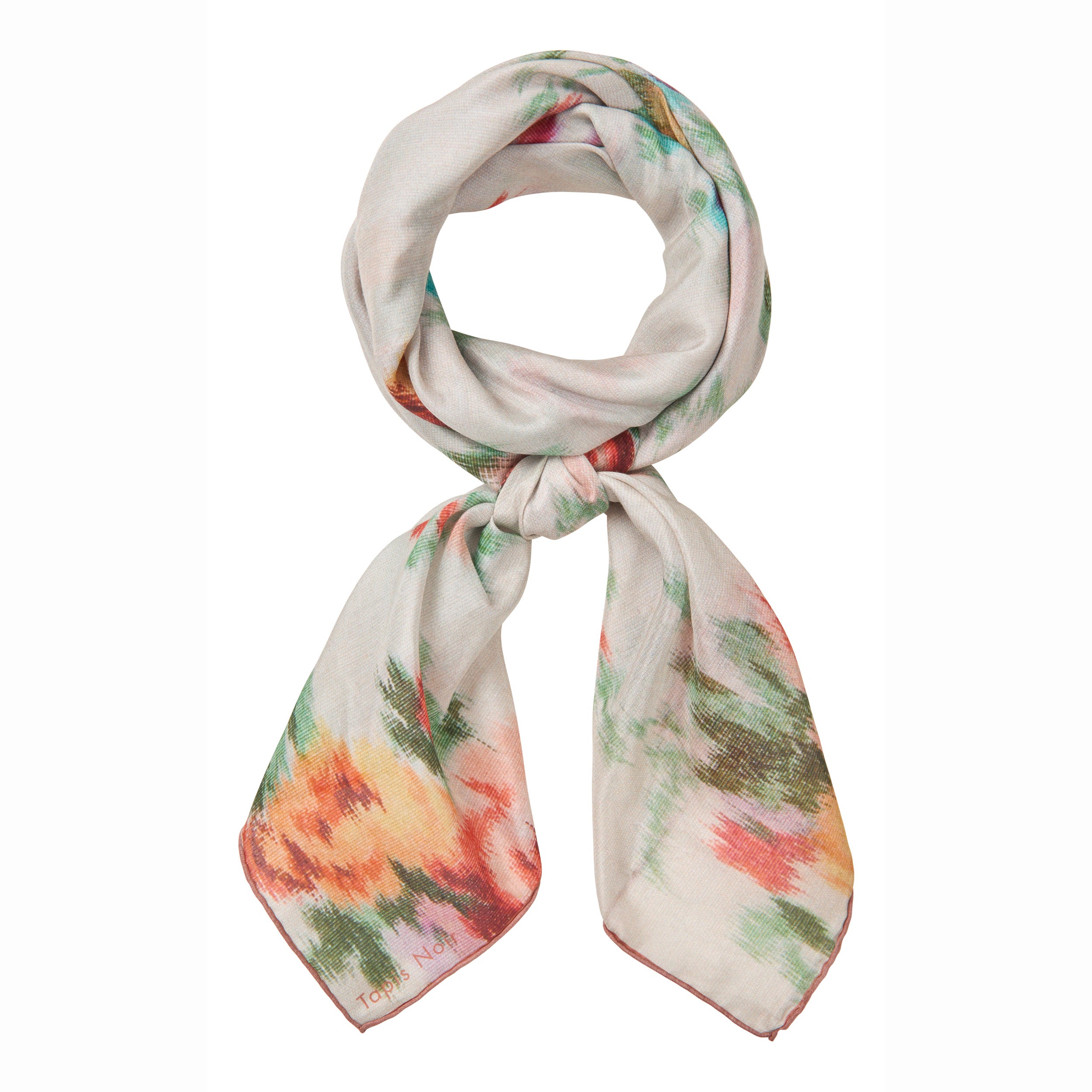 Tapis Noir Stort Let Gult Tørklæde Light (85x85cm) Hvid