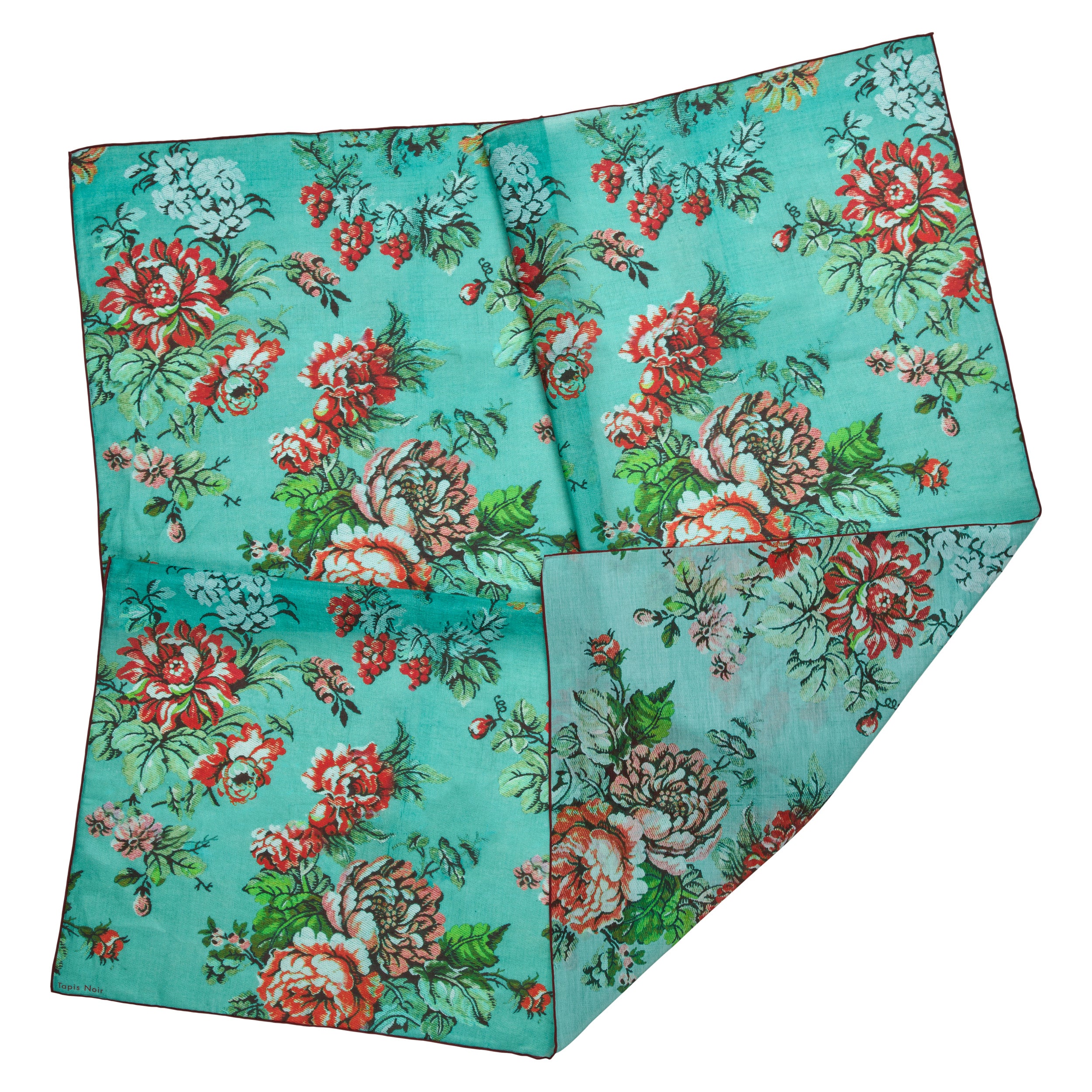 Tapis Noir Stort Let Gult Tørklæde Light (85x85cm) Grøn