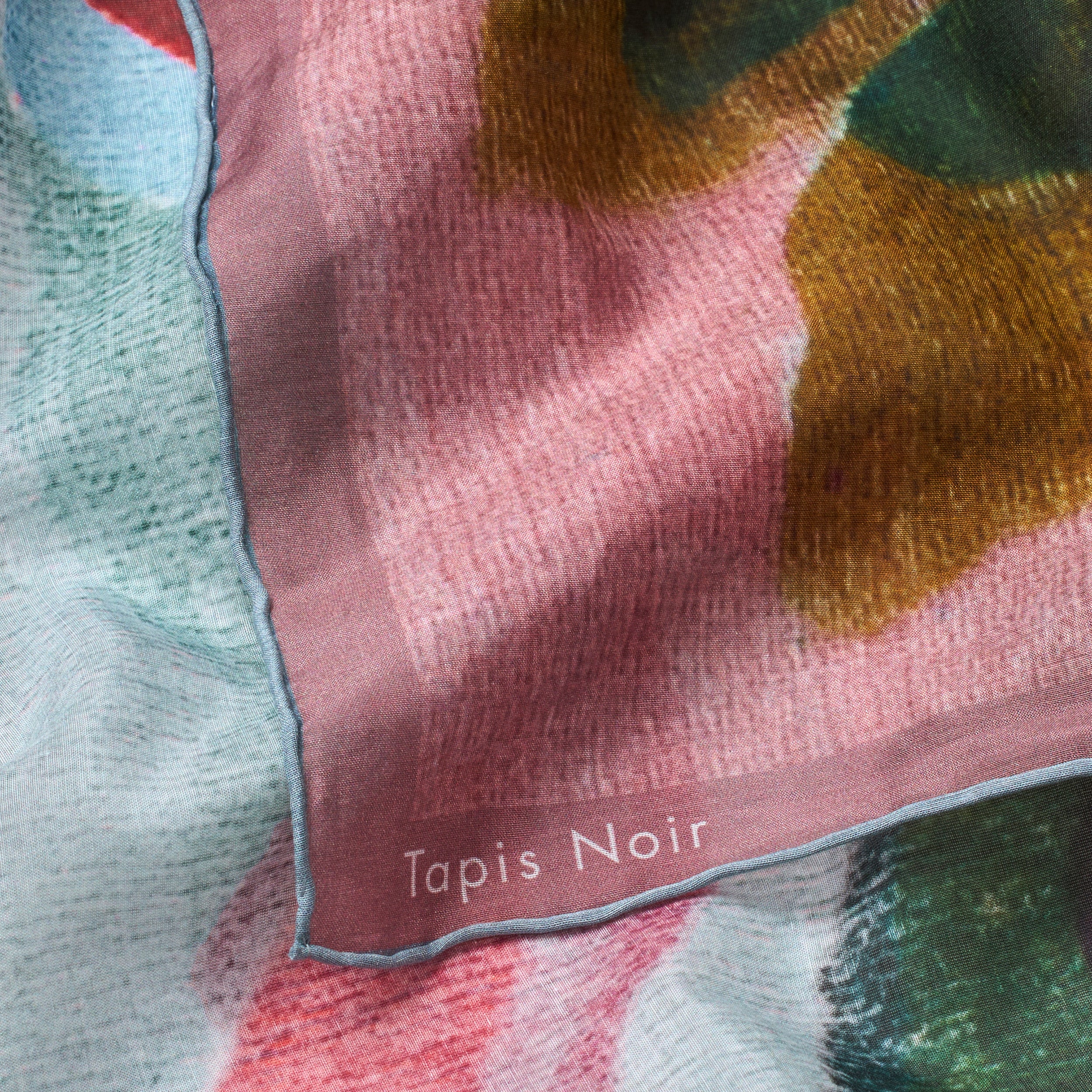 Tapis Noir Stort Let Gult Tørklæde Light Large (120x120cm) Mørkeblå