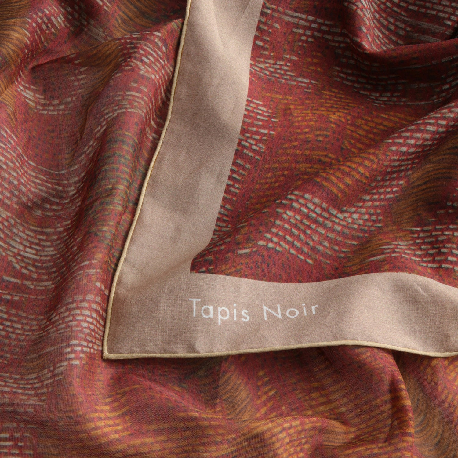 Tapis Noir Stort Let Patineret Tørklæde Light Large Blomsterprint